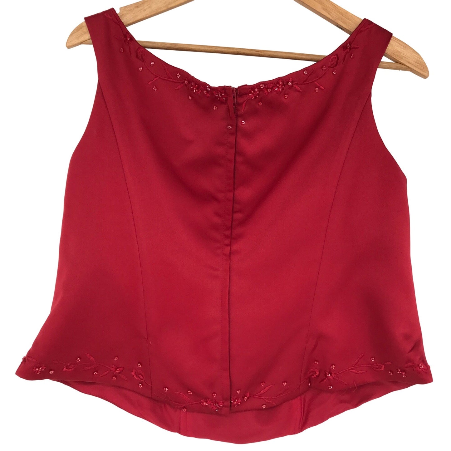 Alfred Angelo 3-Piece Bridesmaid Dress Red Bolero Jacket Full Length Womens 20