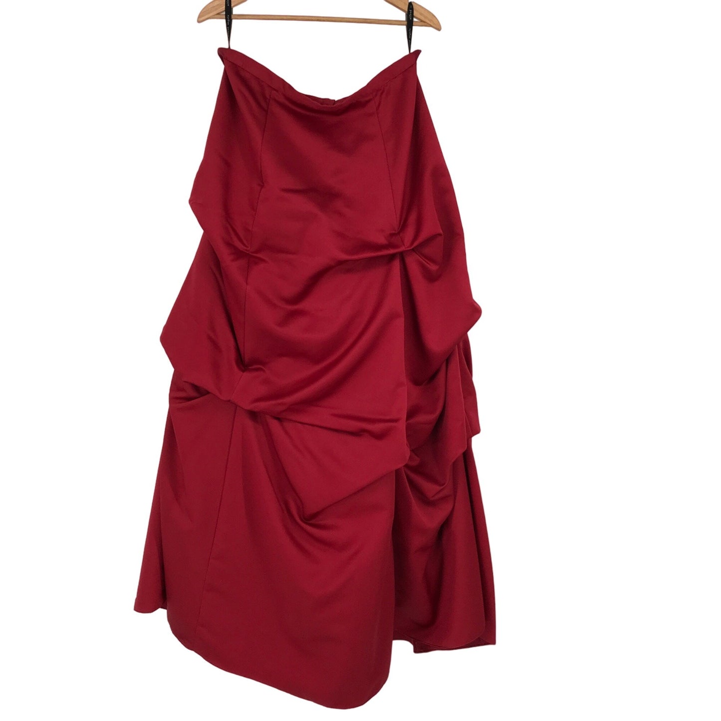 Alfred Angelo 3-Piece Bridesmaid Dress Red Bolero Jacket Full Length Womens 20