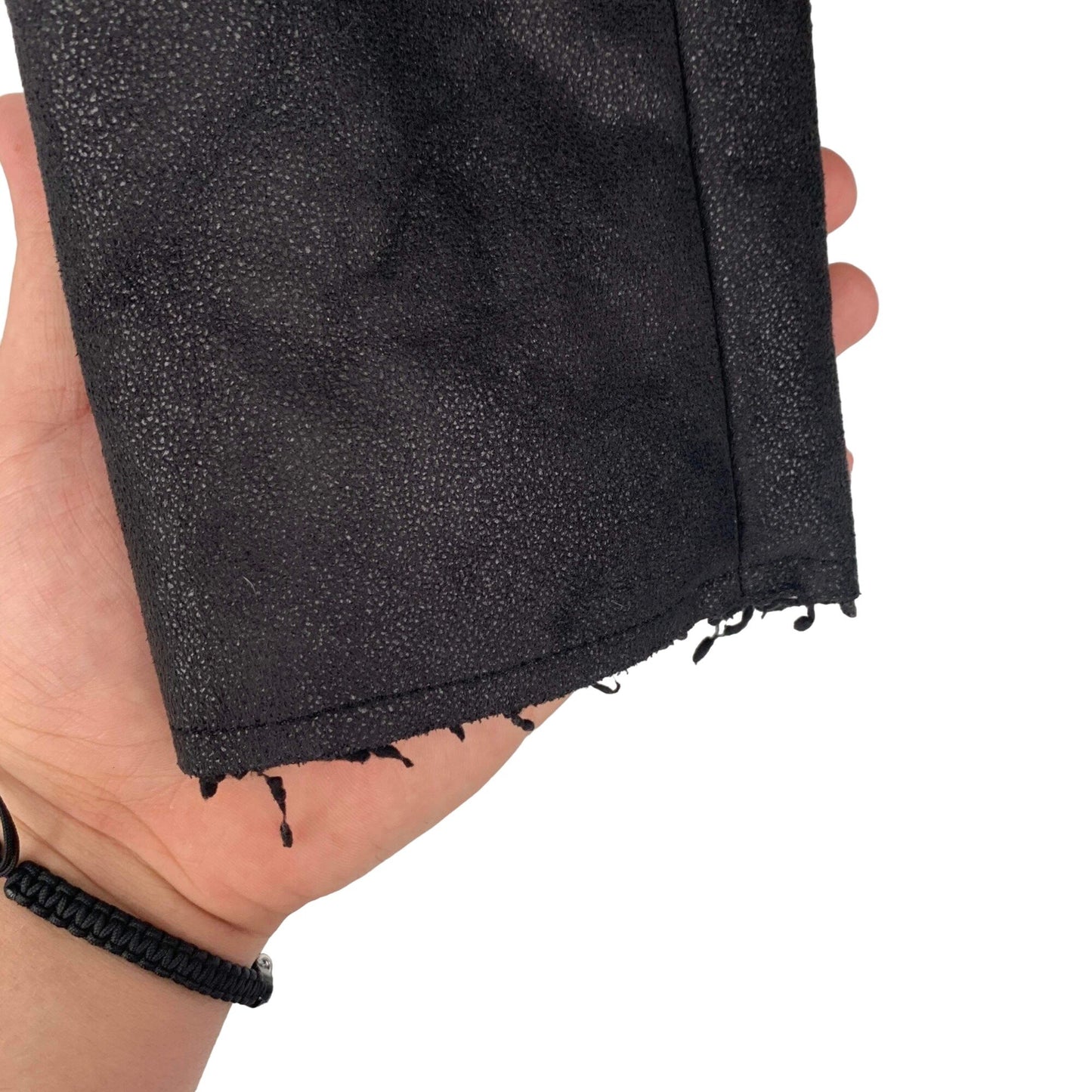 BKE Moto Jacket Womens S Black Belted Full Zip Sherpa Lined Zip Pockets Raw Hem