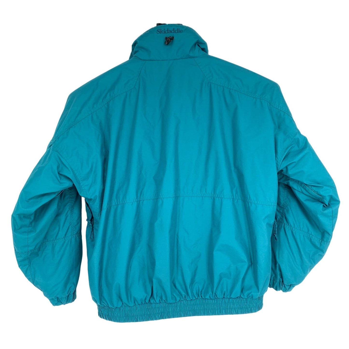 Vintage Columbia XL 2 In 1 Jacket Teal Purple Fleece Lined Zipper Pockets Full Zip