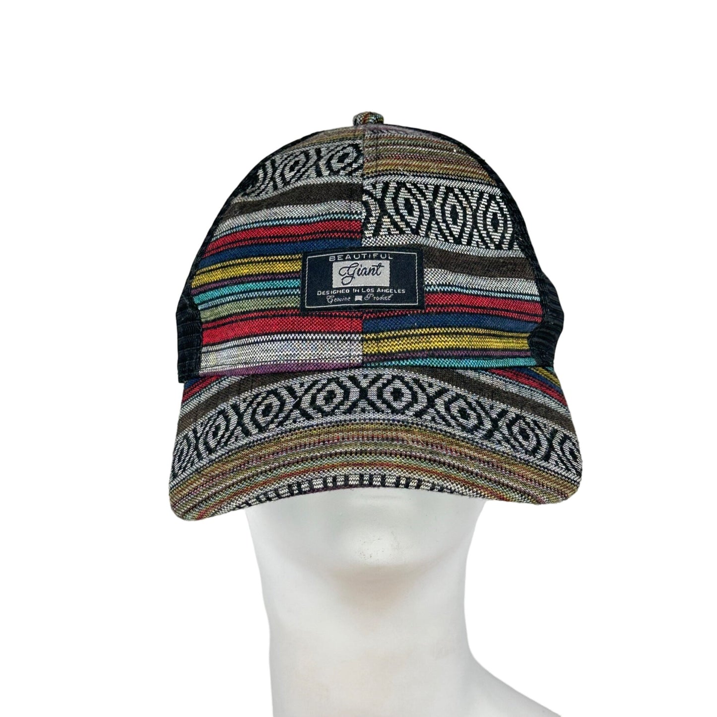 Beautiful Giant Aztec Tribal Snapback Baseball Hat Adjustable Boho Los Angeles