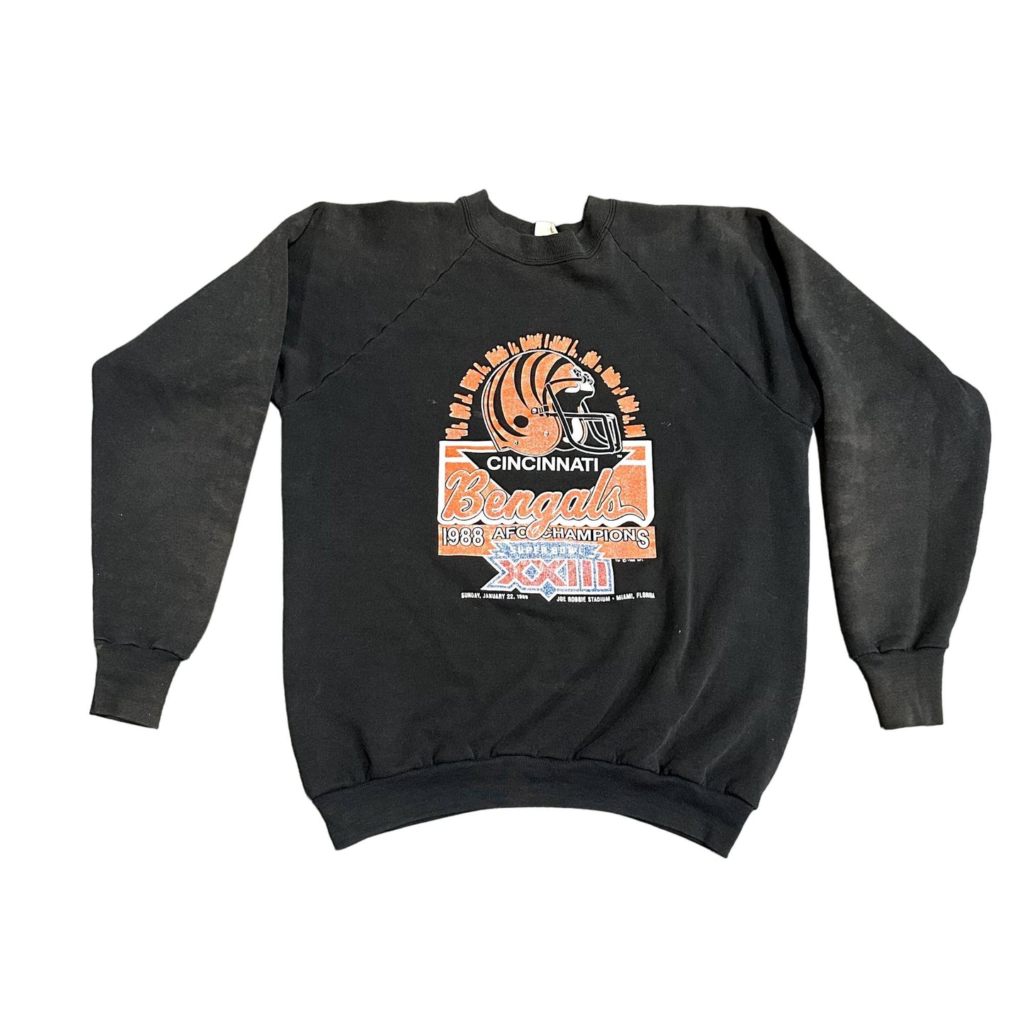 Vintage NFL Cincinnati Bengals XL Sweatshirt 1989 AFC Champions Superbowl XXIII