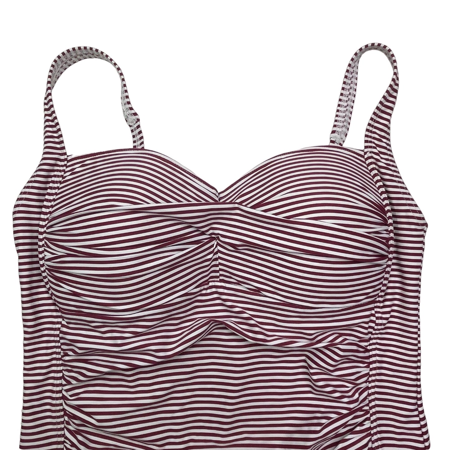 Niptuck Swim 12 Red White Striped One Piece Swim Suit Swim Wear Bathing Suit