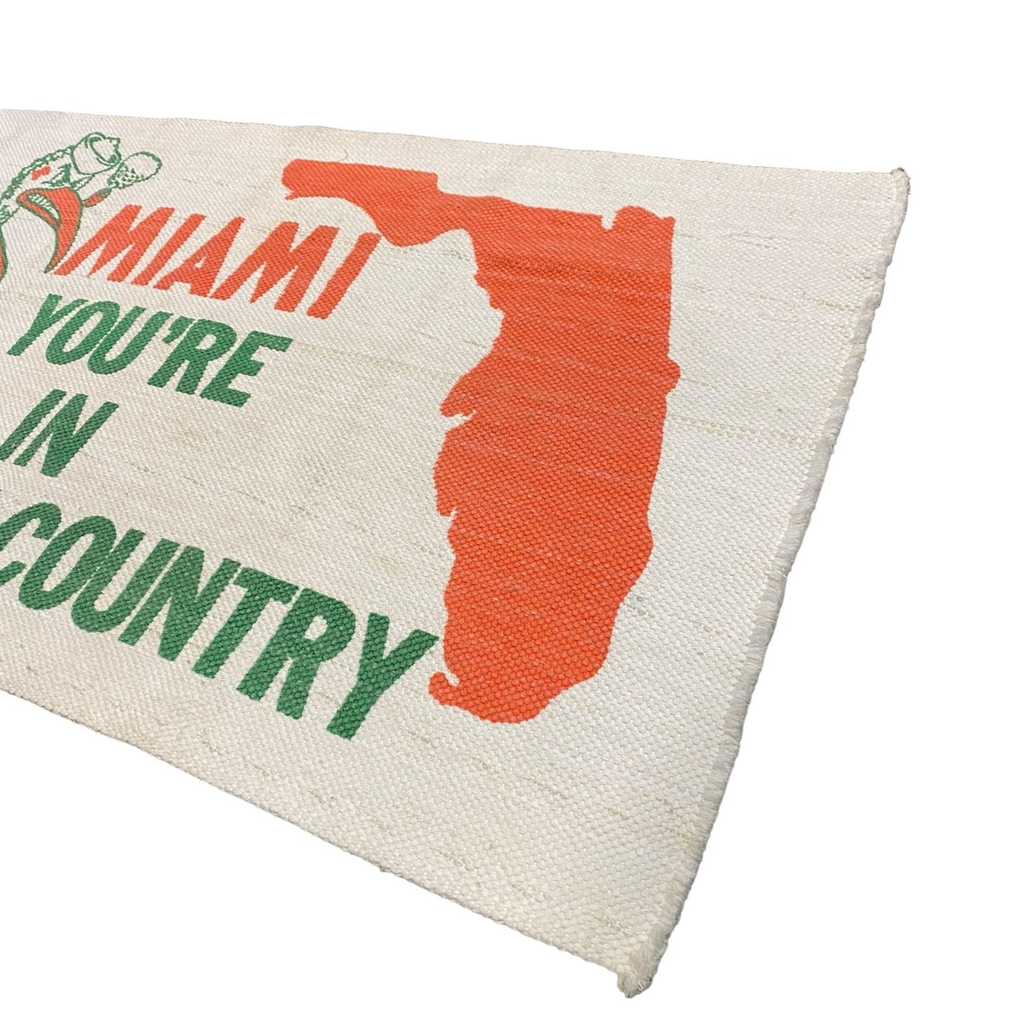 Vintage Miami Hurricanes Woven Rug