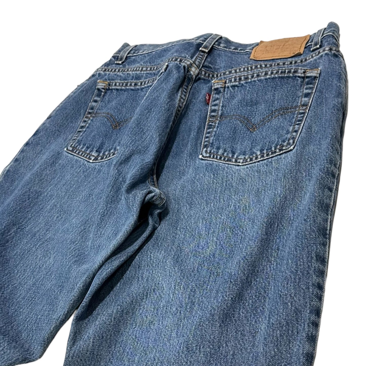 Vintage Levis Womens 16 550 Jeans Regular Blue Denim Relaxed Fit Tapered Leg