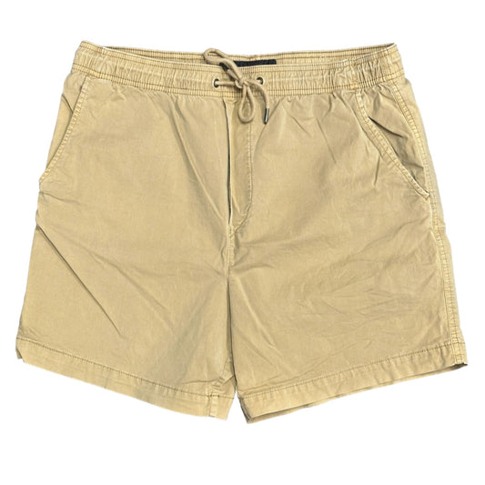 American Eagle Shorts Mens M Beige Flex Chino Elastic Waist Drawstring Khaki