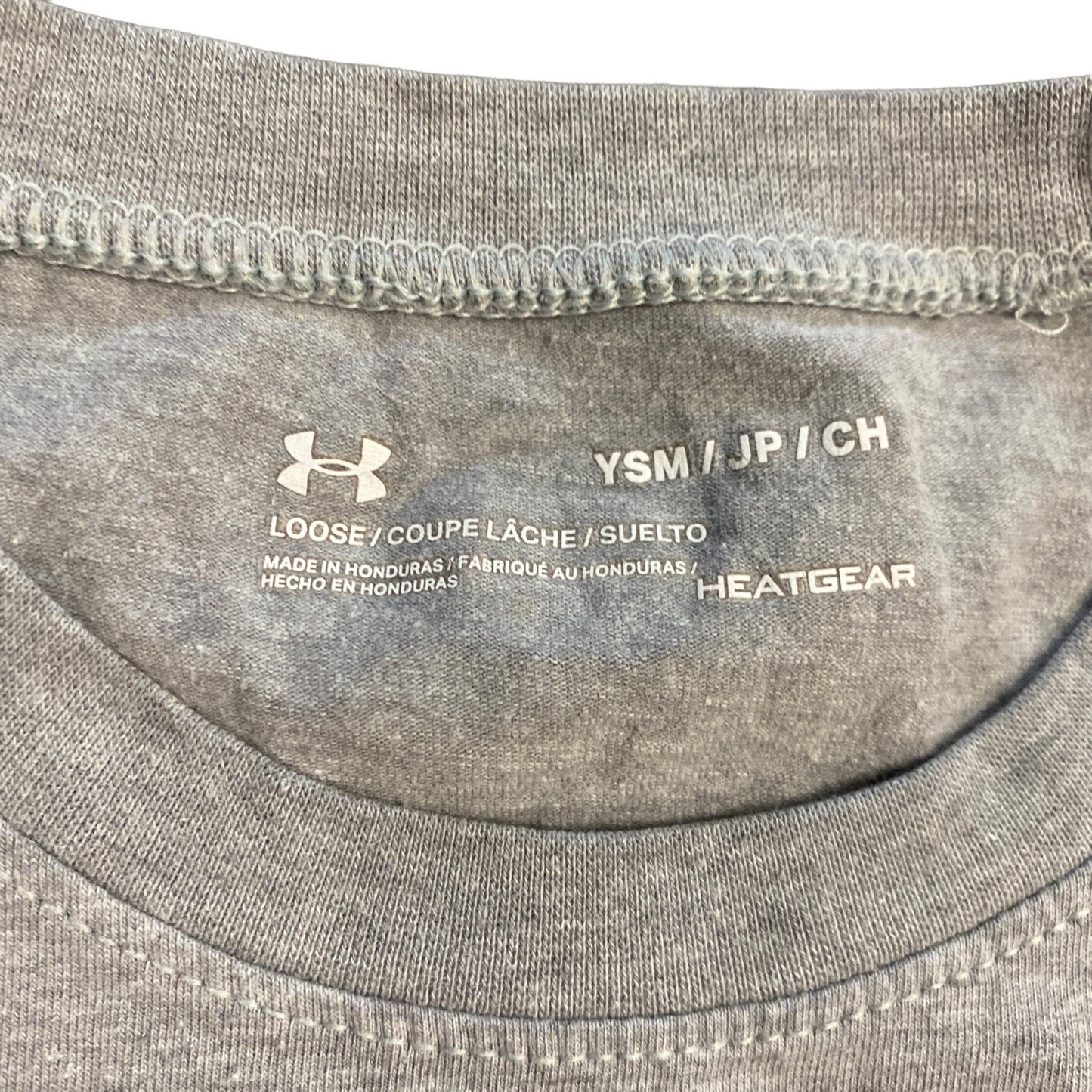 Under Armour Gray Tshirt "Not Lucky Just Awesome" Youth S Graphic Print Logo