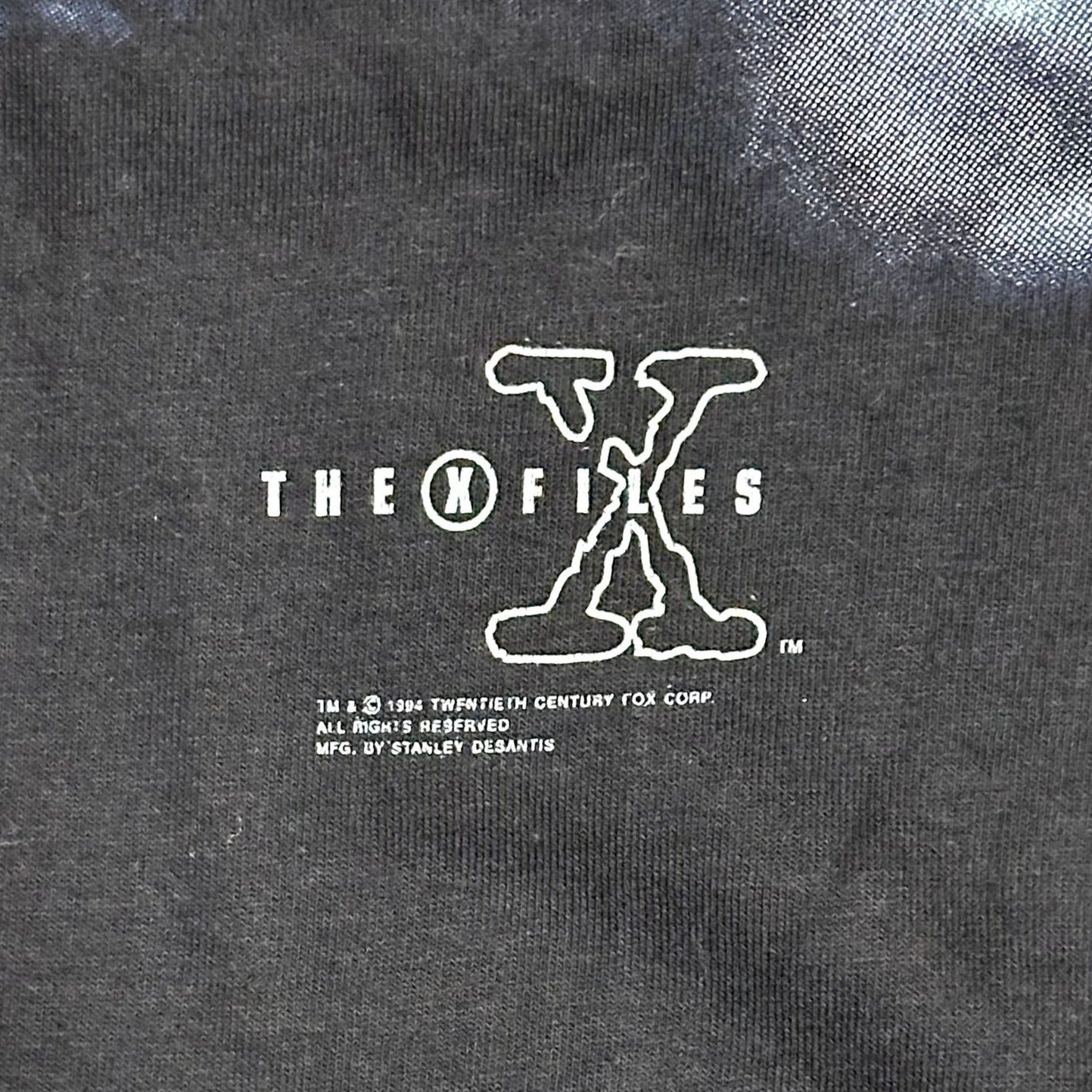 Vintage Deadstock Blockbuster Video L The X Files Movie TShirt Graphic Print 90s