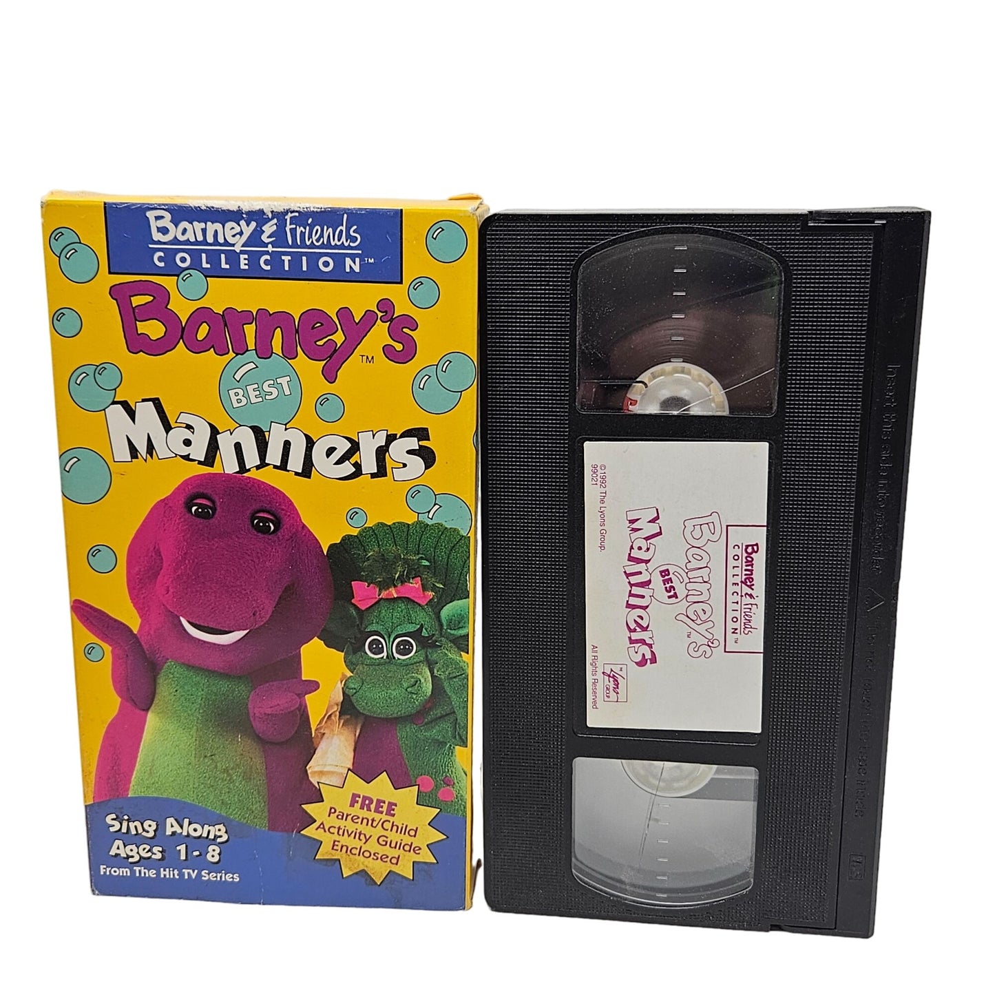 Barney Home Videos VHS Tapes Set of 9 Sing Along Musical Manners Kids TV Show