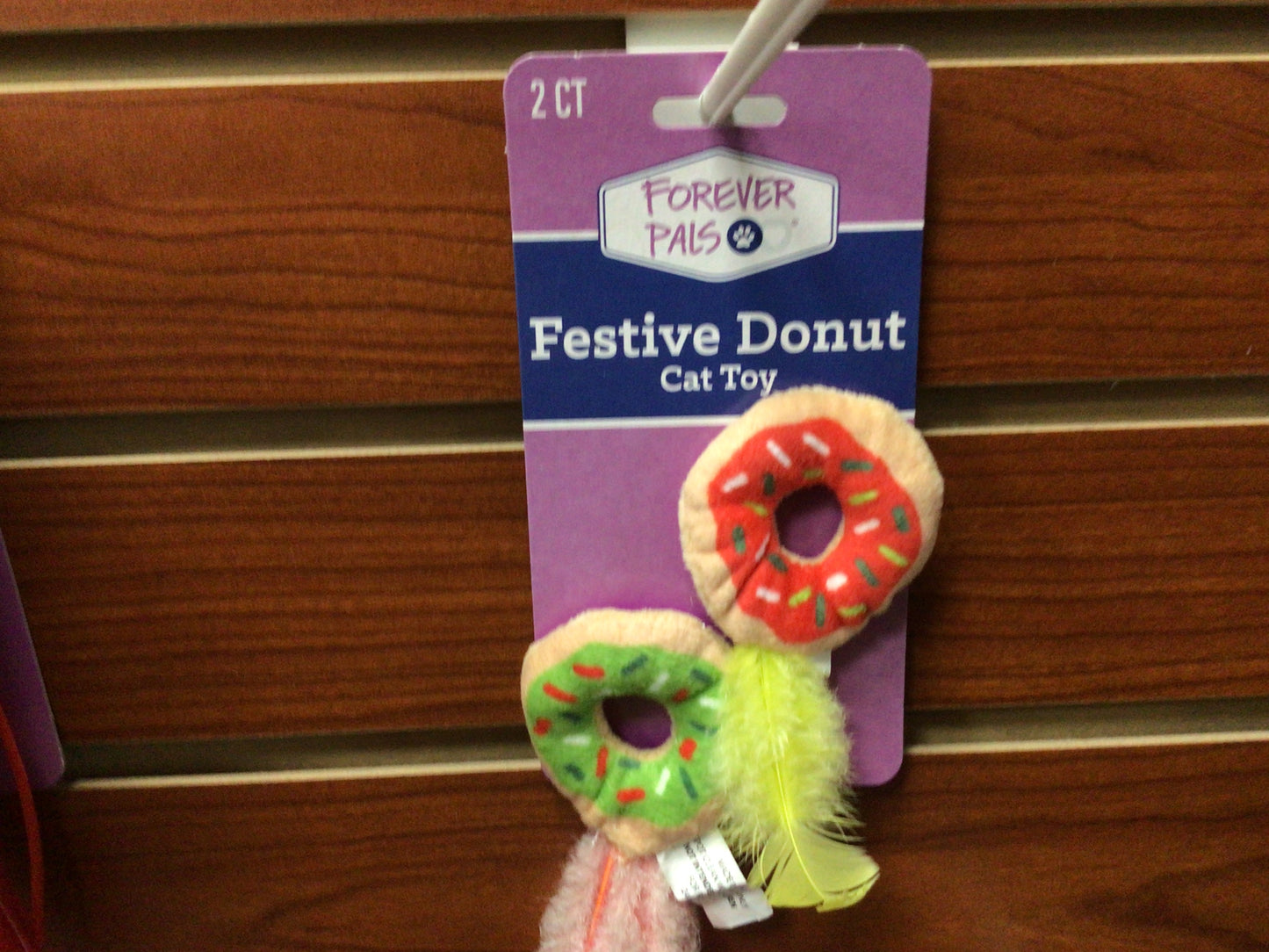 Festive Donut Cat Toy
