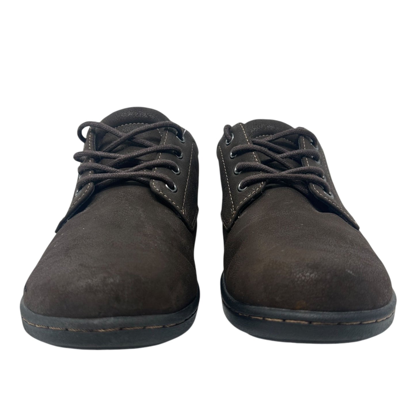 Eastland Womens 8W Brown Pandora Oxford Shoes Lace Up Round Toe Cushioned Insole