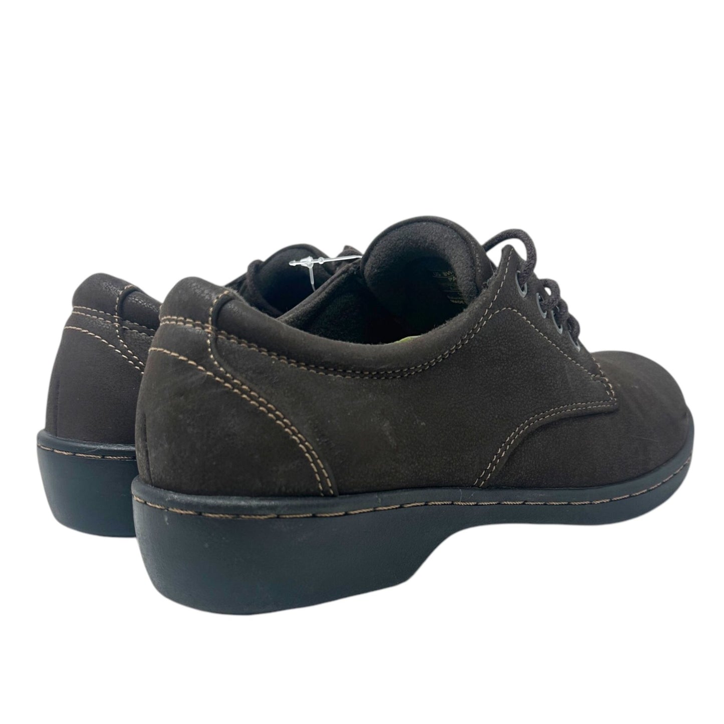 Eastland Womens 8W Brown Pandora Oxford Shoes Lace Up Round Toe Cushioned Insole