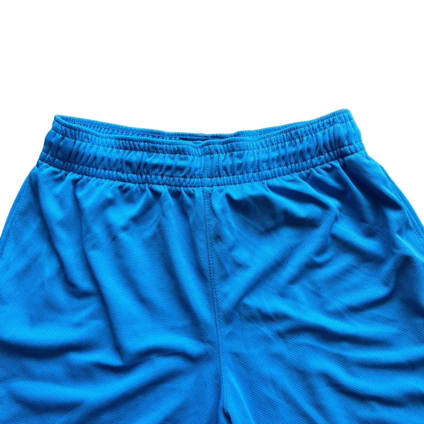 Under Armour Mens S Basketball Shorts Blue Red Elastic Waist Drawstring Gym