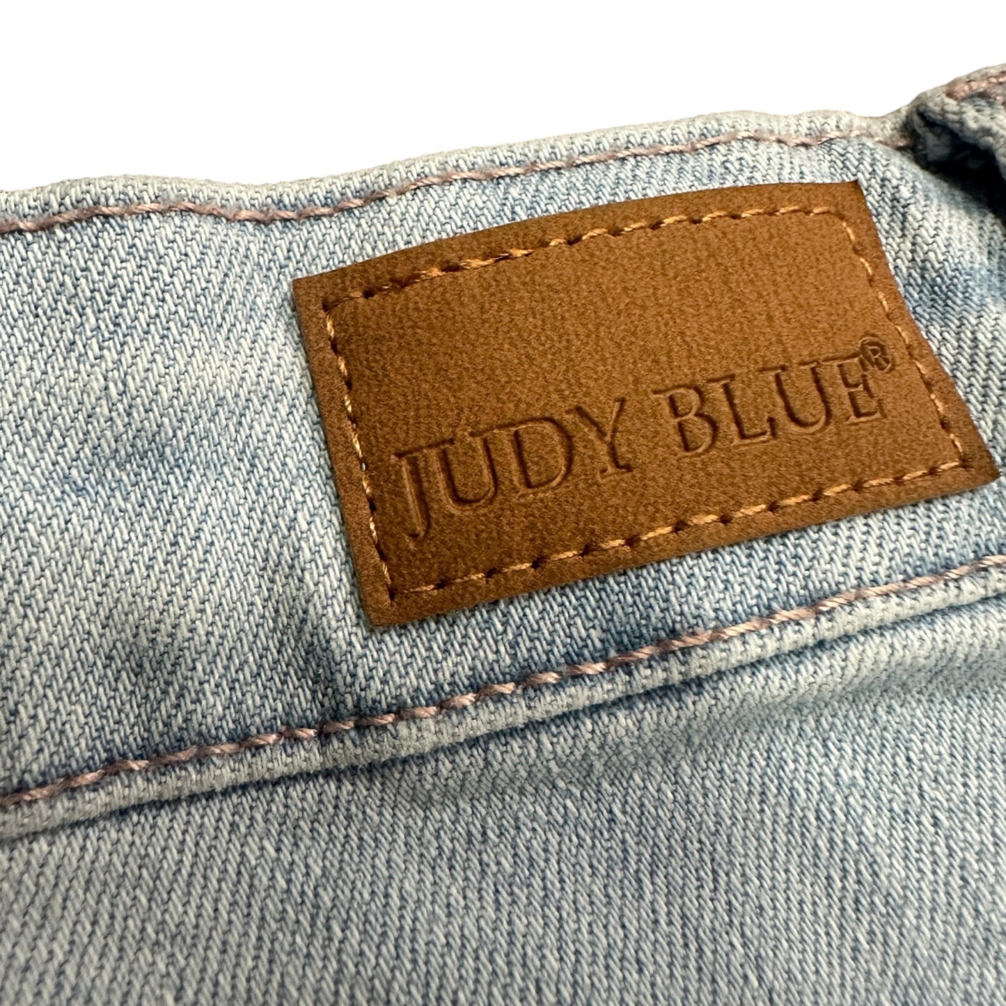 Judy Blue 18W Blue Jeans JP88333LT Boyfriend Fit Destroyed Stretch Super Light