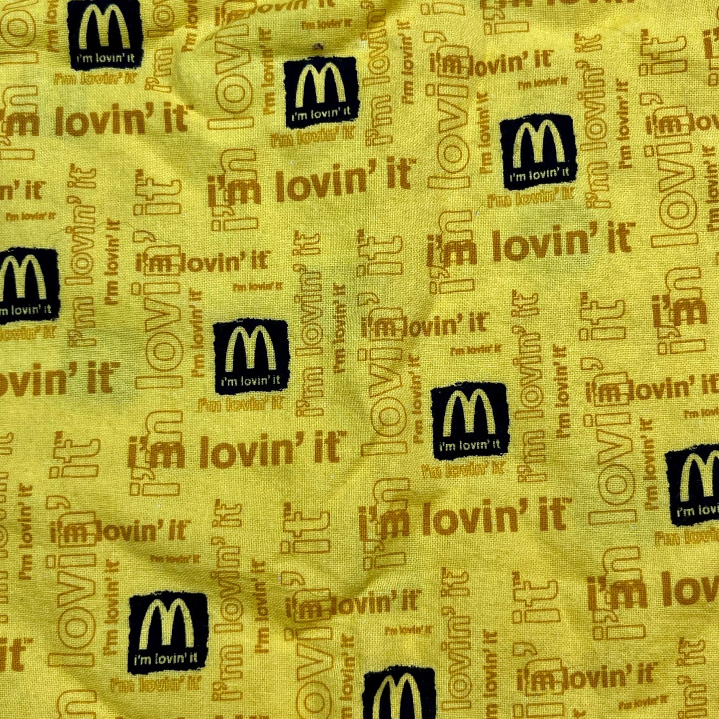 NWOT Imagine Boxers L McDonald's "I'm Lovin' It" Yellow Elastic Waist USA Made