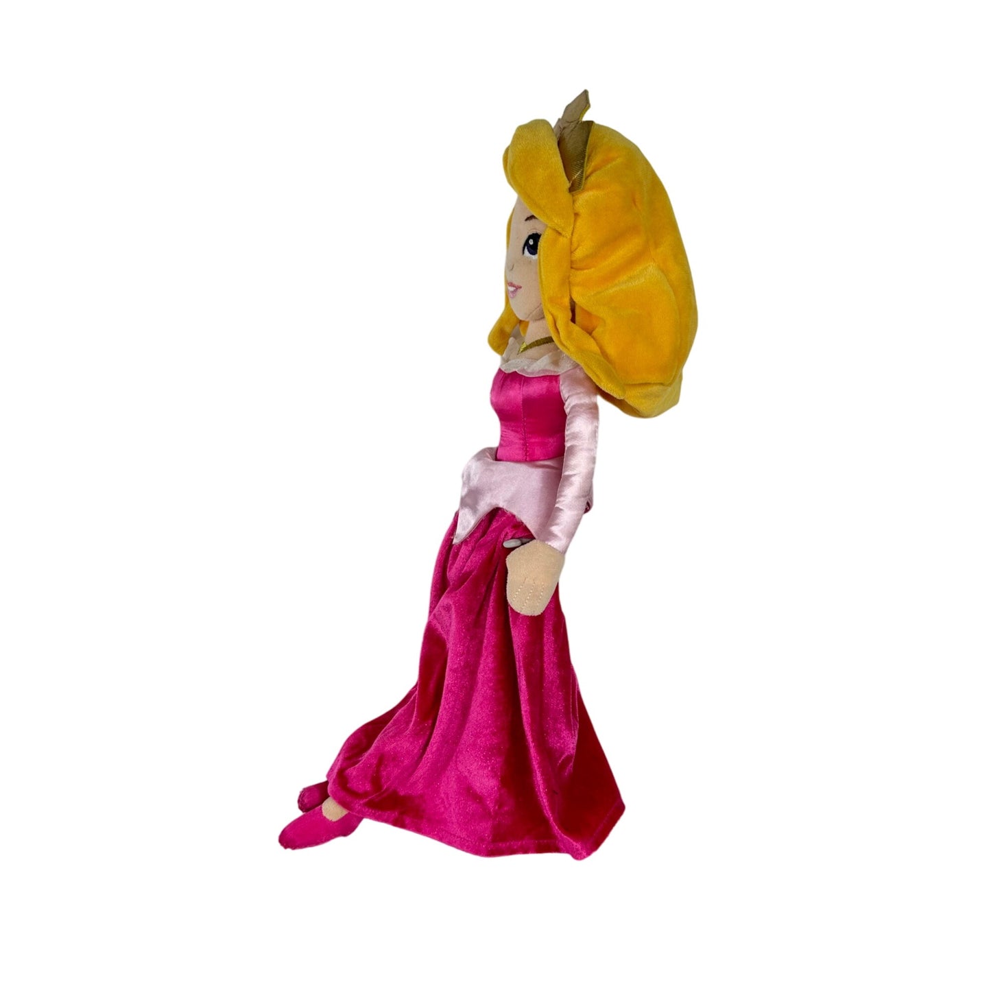 Disney Store Sleeping Beauty Princess Aurora 20" Plush Toy Doll Pink Animation