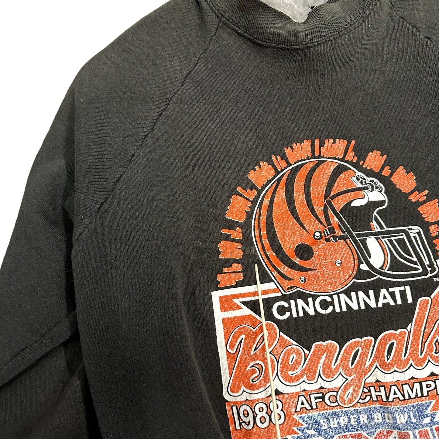 Vintage NFL Cincinnati Bengals XL Sweatshirt 1989 AFC Champions Superbowl XXIII