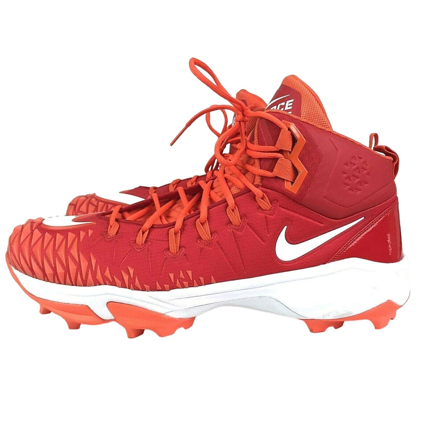 Nike Mens 18 Red Football Cleats NFL A09388-600 Force Savage Big Swoosh