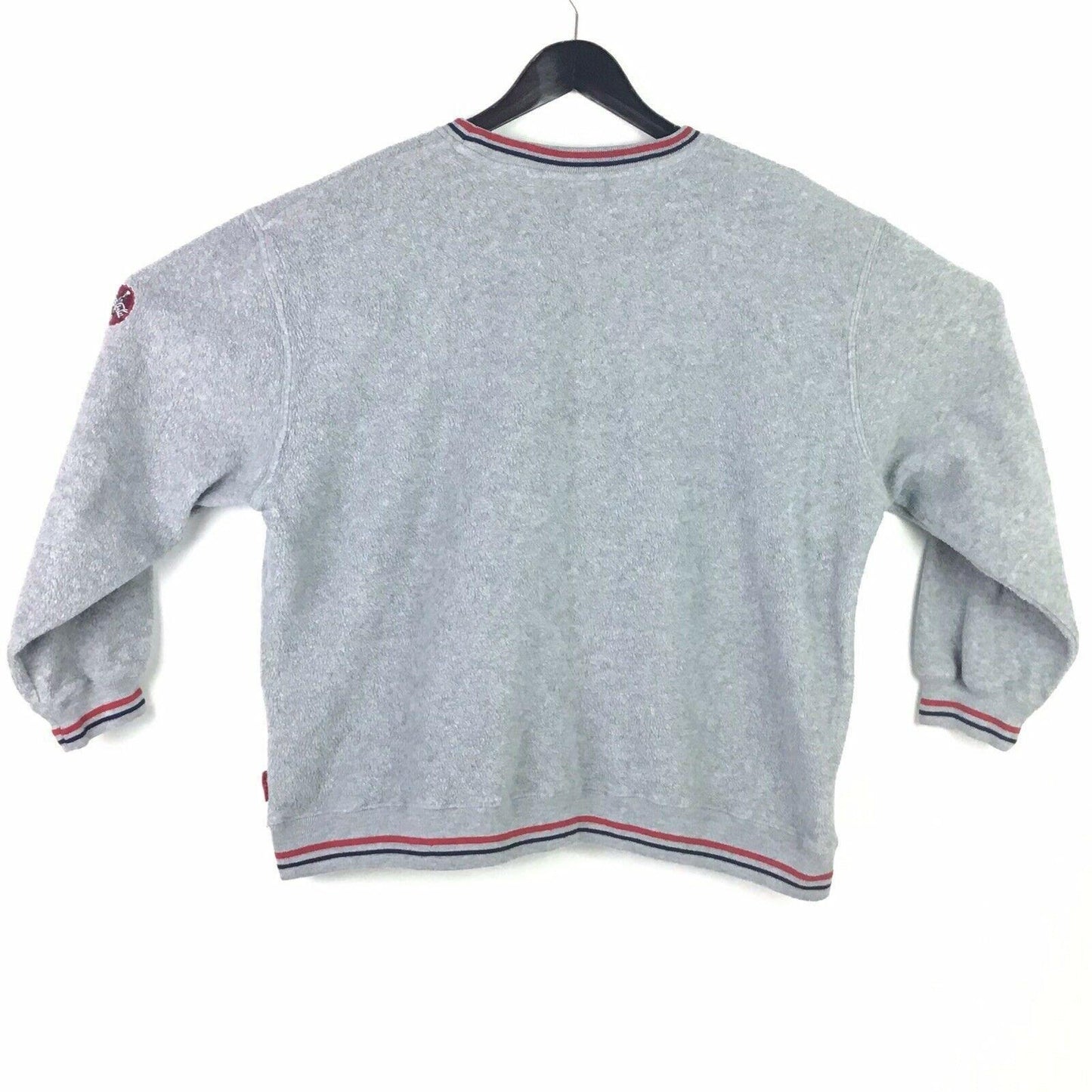 Vintage Coca Cola XL Gray Fleece Sweatshirt Real Refreshing Embroidered Logo