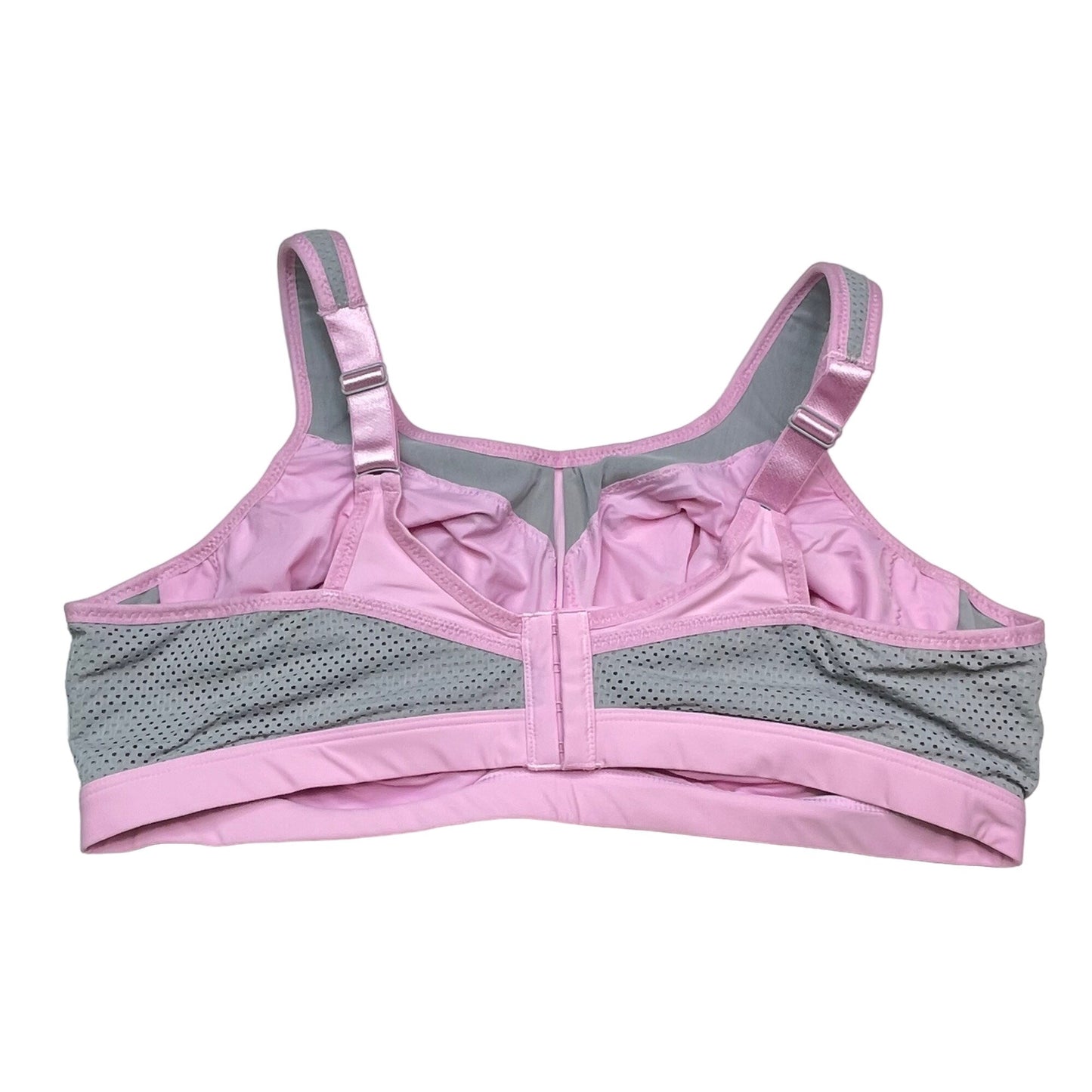 Glamorise 44C Pink Full Coverage Sports Bra Seamless Underwire High Impact