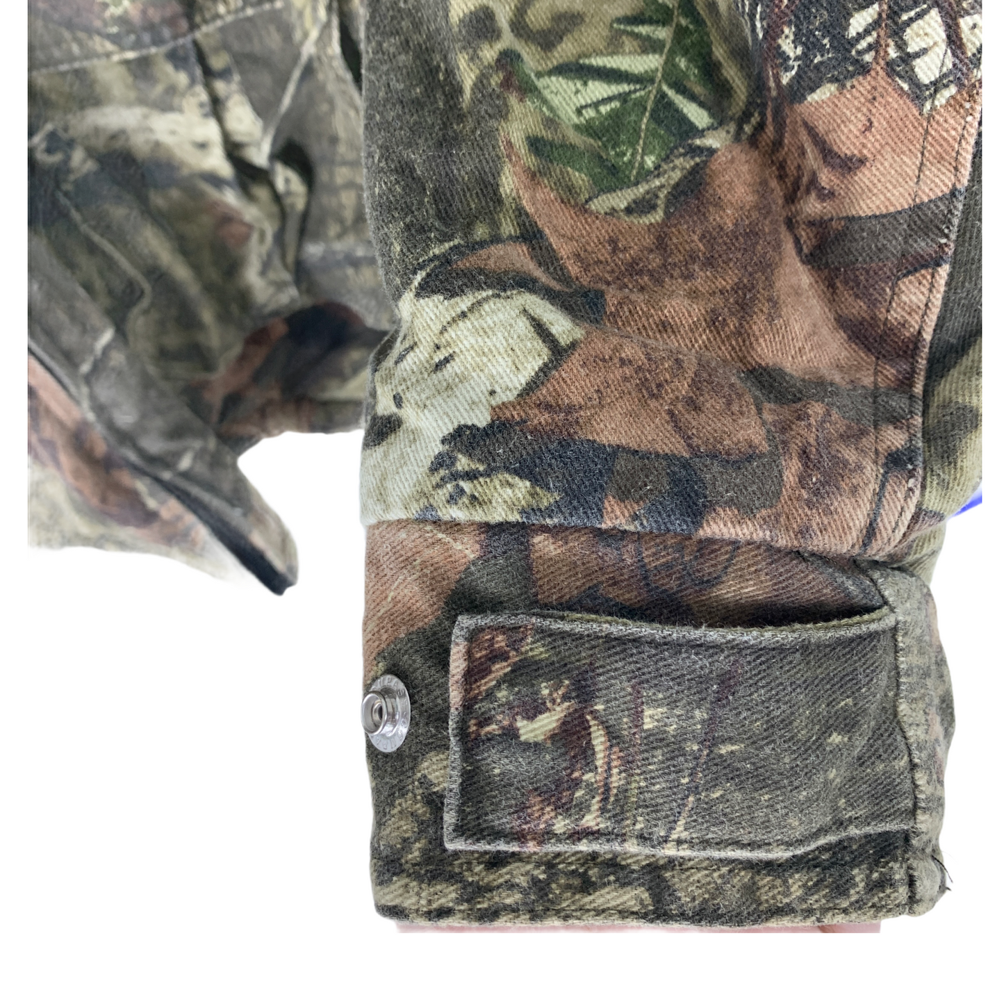 Mossy Oak Mens 2XL 50-52 Break Up Infinity Camouflage Jacket Hooded Front Zip