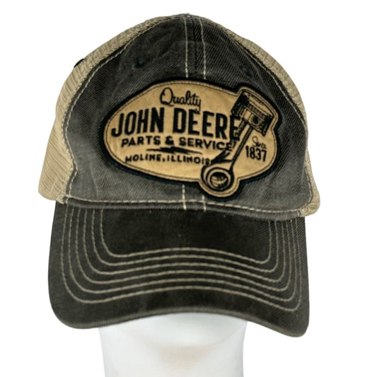 John Deere Quality Parts & Service Since 1837 Snapback Trucker Mesh Hat