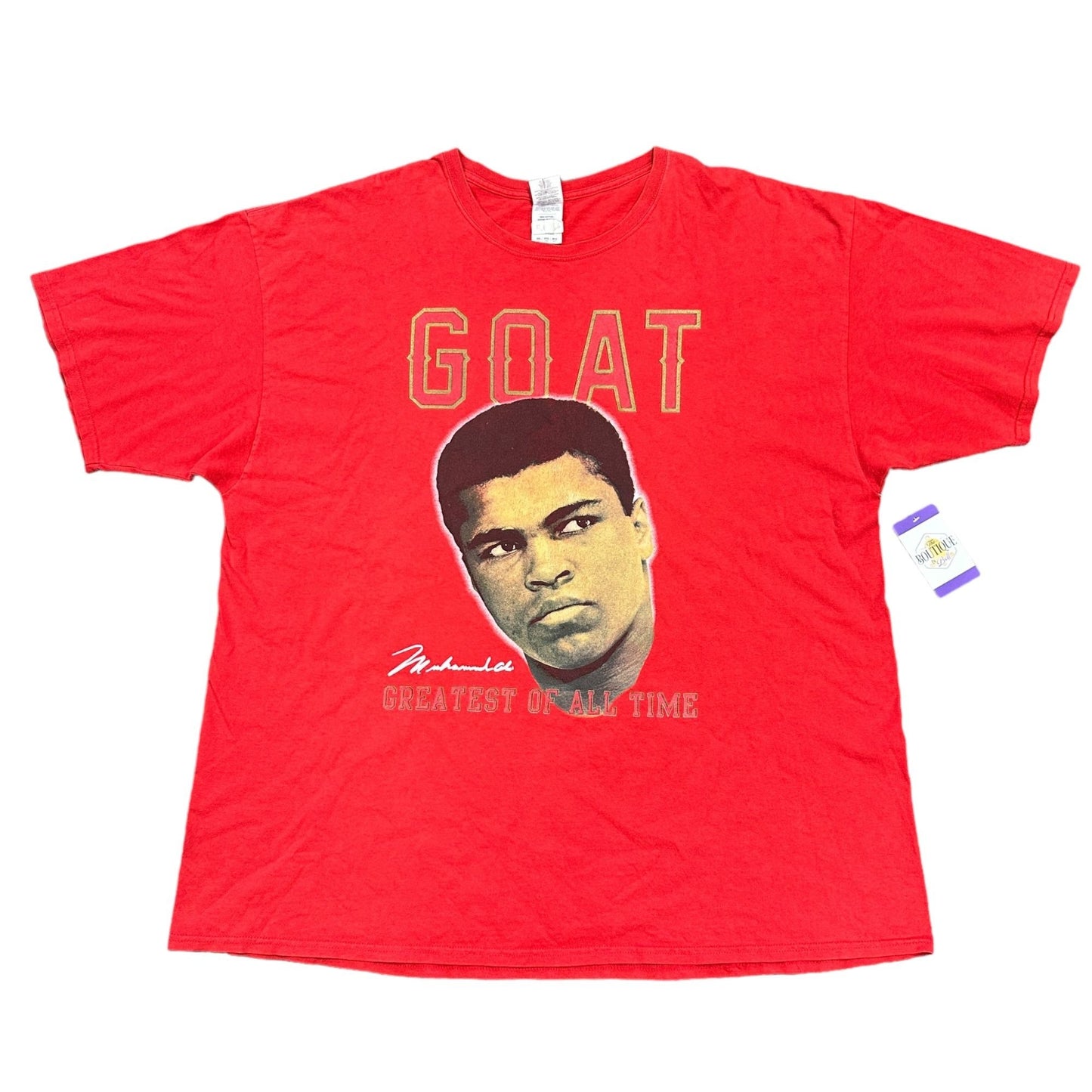Muhammad Ali TShirt 3XL GOAT I Am the Greatest Red Boxing Sports Urban Casual