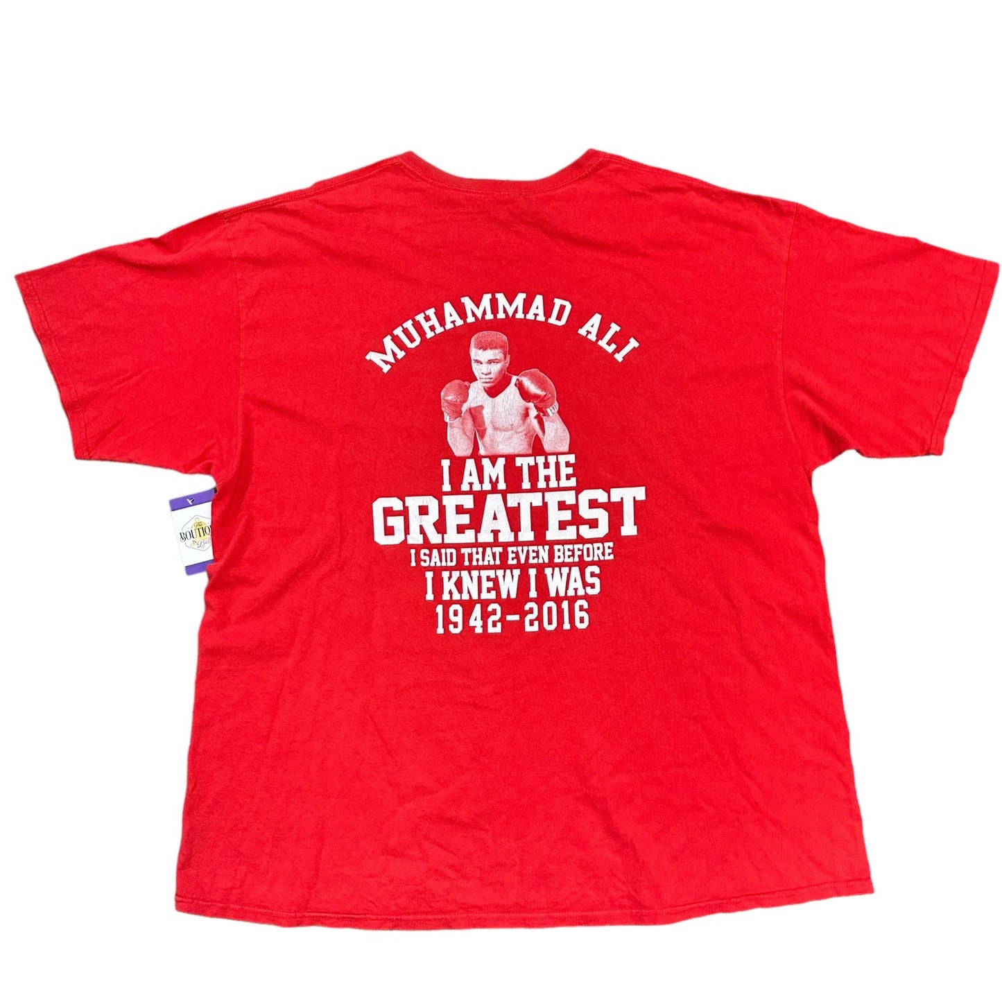 Muhammad Ali TShirt 3XL GOAT I Am the Greatest Red Boxing Sports Urban Casual