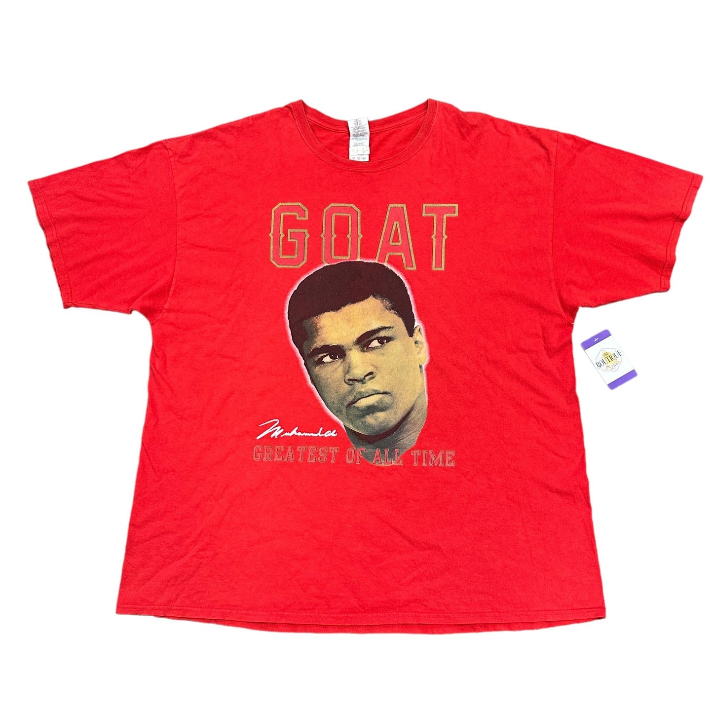 Muhammad Ali TShirt 3XL GOAT I Am the Greatest Red Boxing Sports Urban Casual
