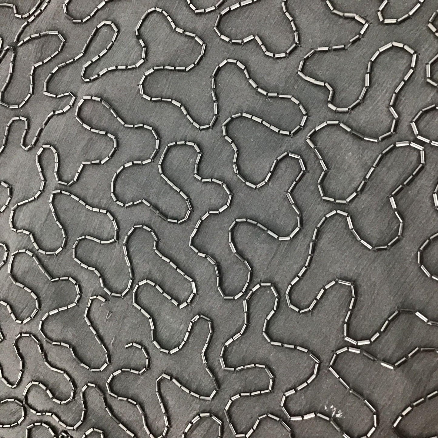 Vtg Night Vogue Silk Beaded Dress Black Lined Zipper Evening Wear Cocktail Large