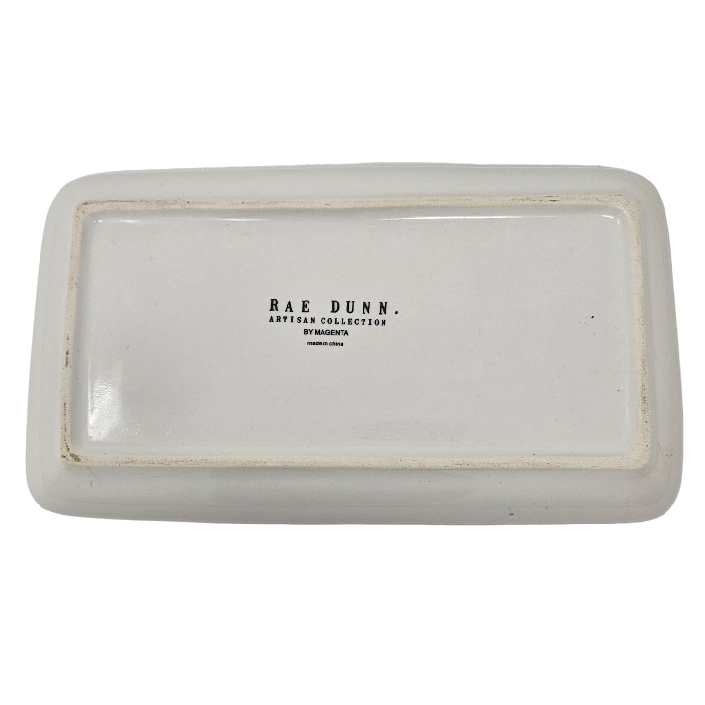 Rae Dunn by Magenta FLAWLESS 9" Rectangular Tray Farmhouse Vanity Trinket Dish