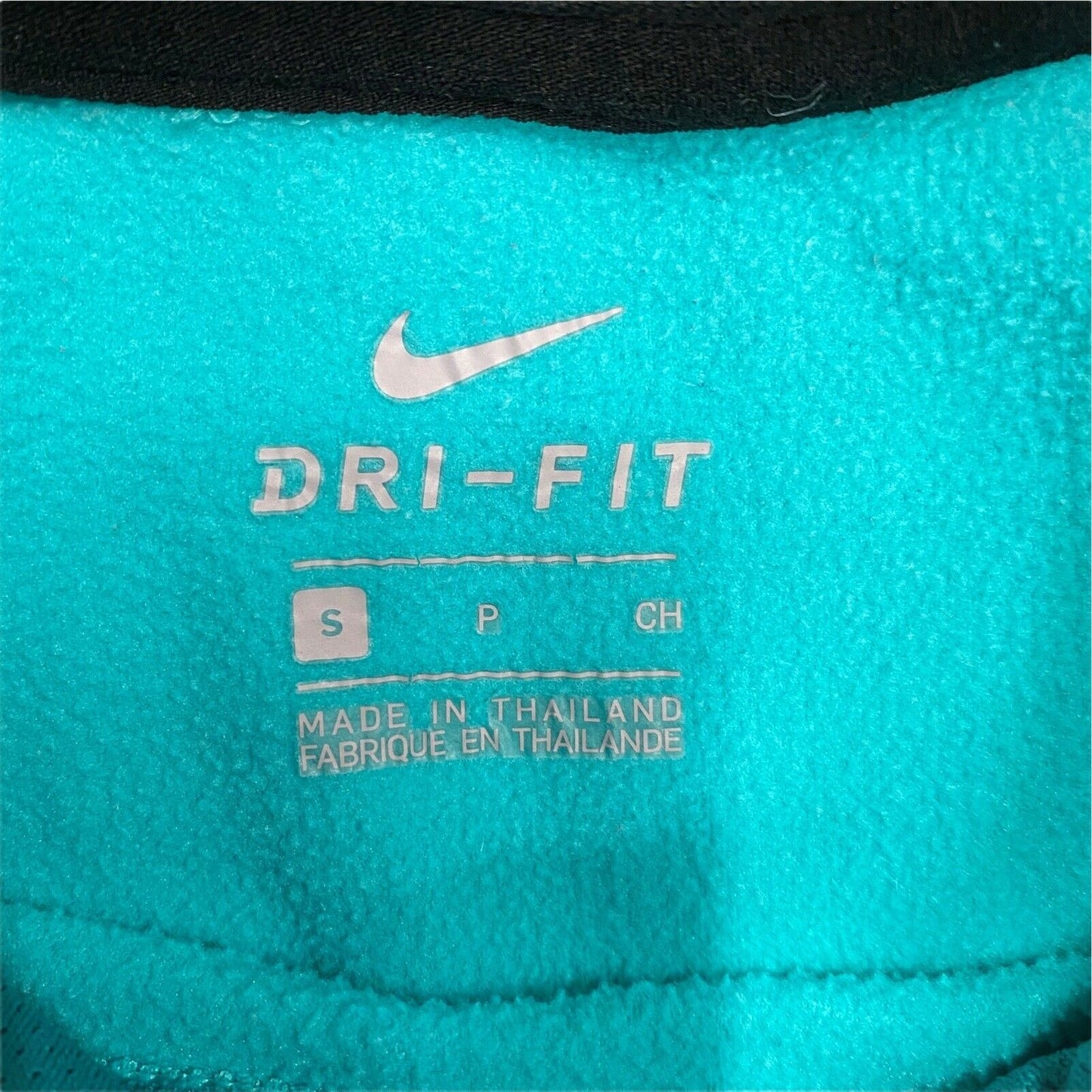 Nike Therma Fit Hoodie Sweatshirt Youth Small Blue Teal Green Thumbholes