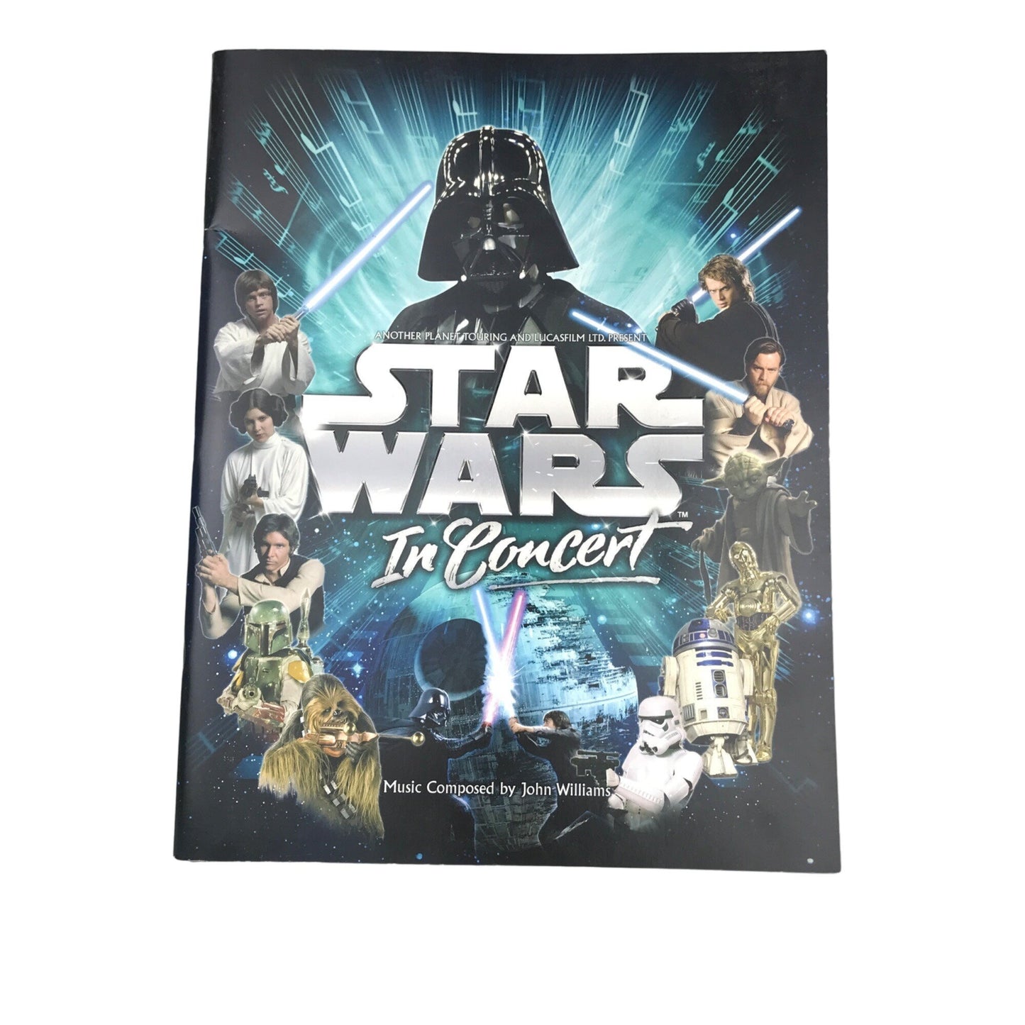 Star Wars In Concert Tour Program Book Oversized Softcover 12x16" John Williams