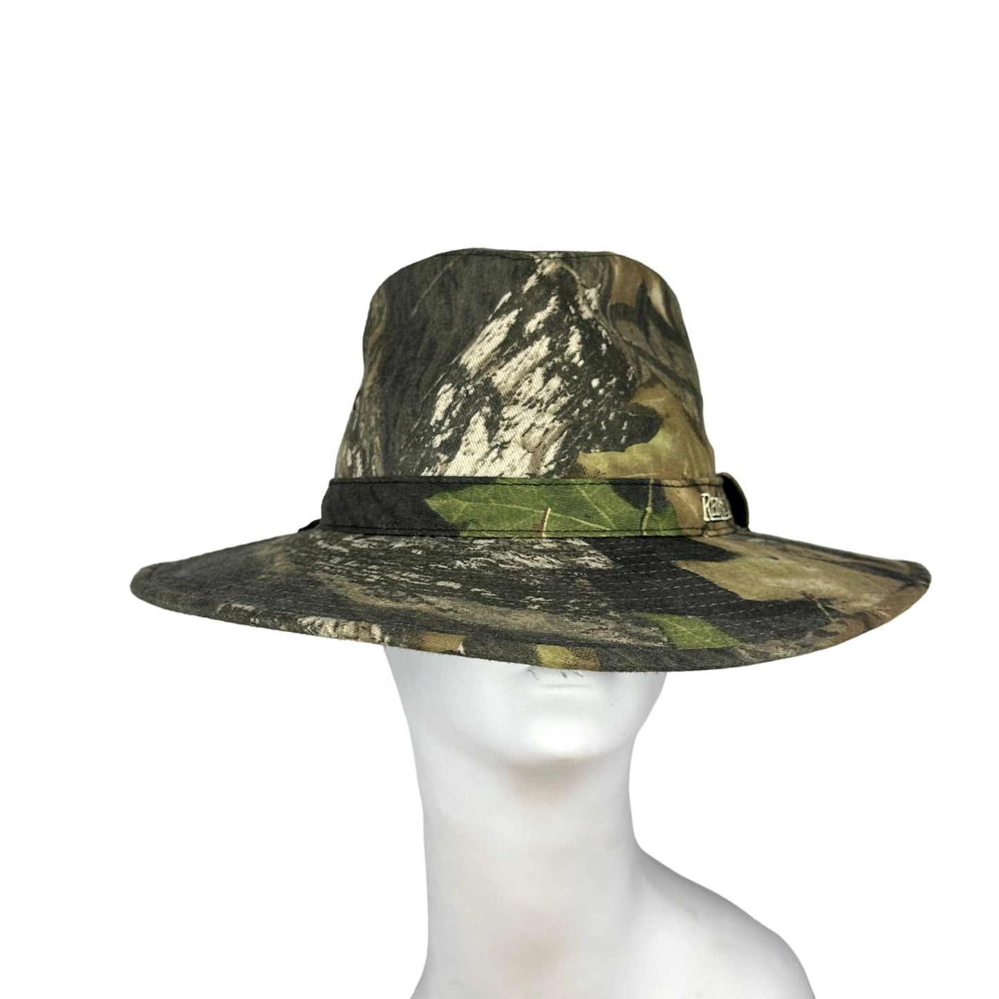 Redhead Mens L Wide Brim Hat Camo Advantage Timber Green Brown Hunting