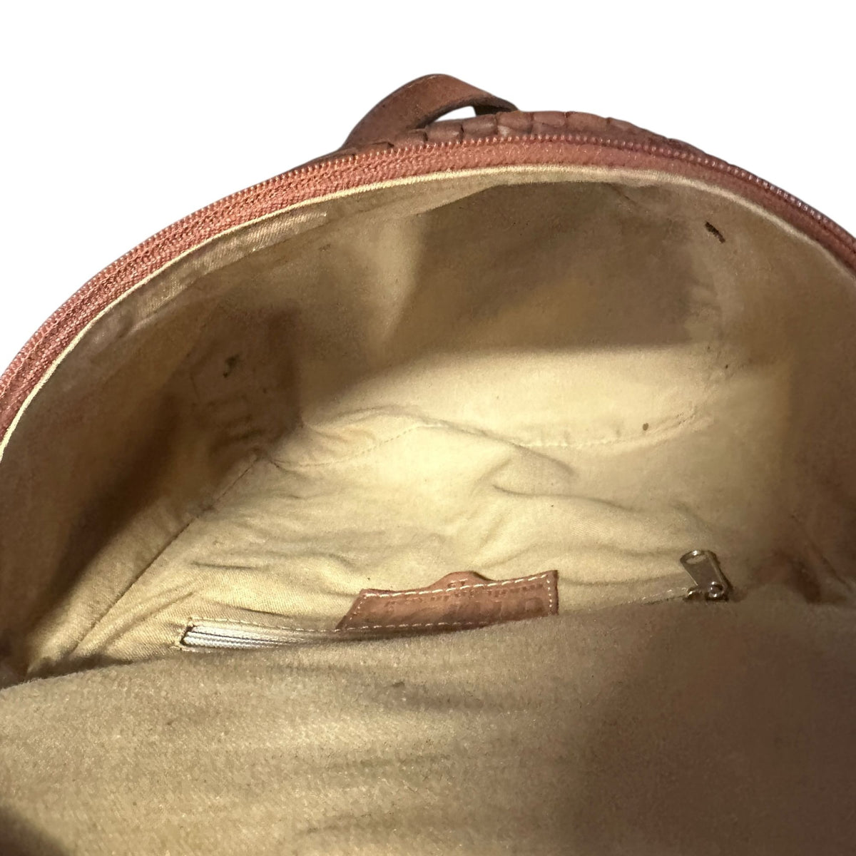 Vintage Unisa Tan Leather Woven Crossbody Bag Made In Brazil