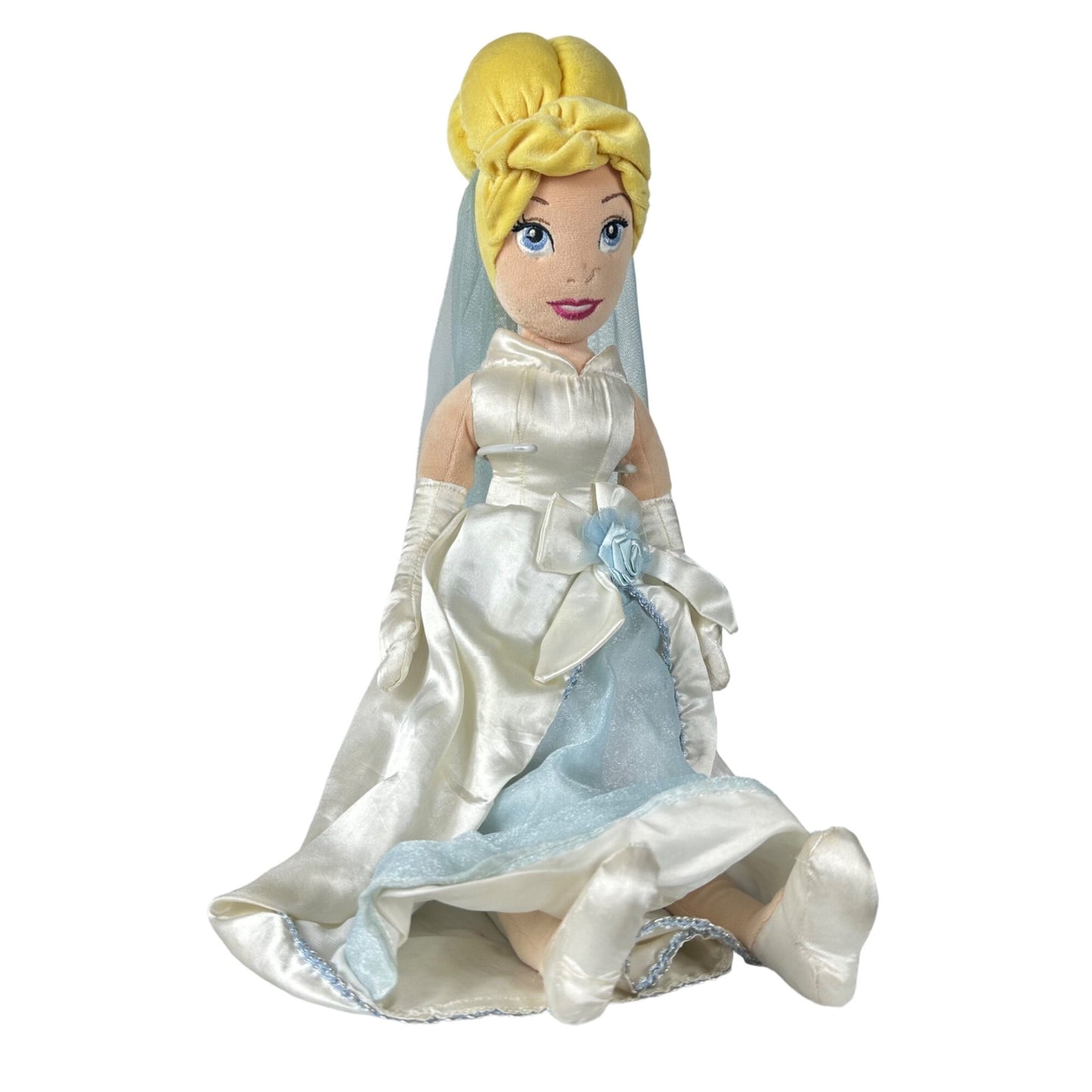 Disney Store 22" Cinderella Bride Plush Doll Princess Girls Stuffed Toy Wedding