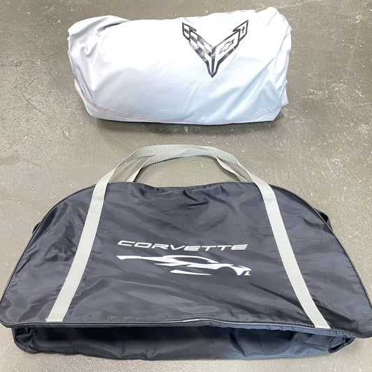Genuine Chevrolet Corvette Premium C-8 Accessory InDoor Car Cover In Black Duffel Bag