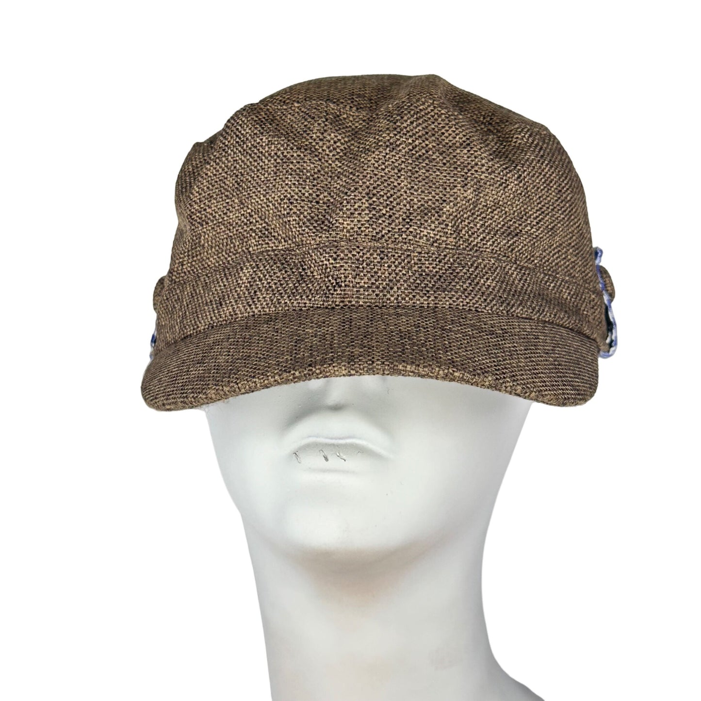 Ladies Cadet Hat Military Conductors Hat Soft Cap Womens Brown Short Bill