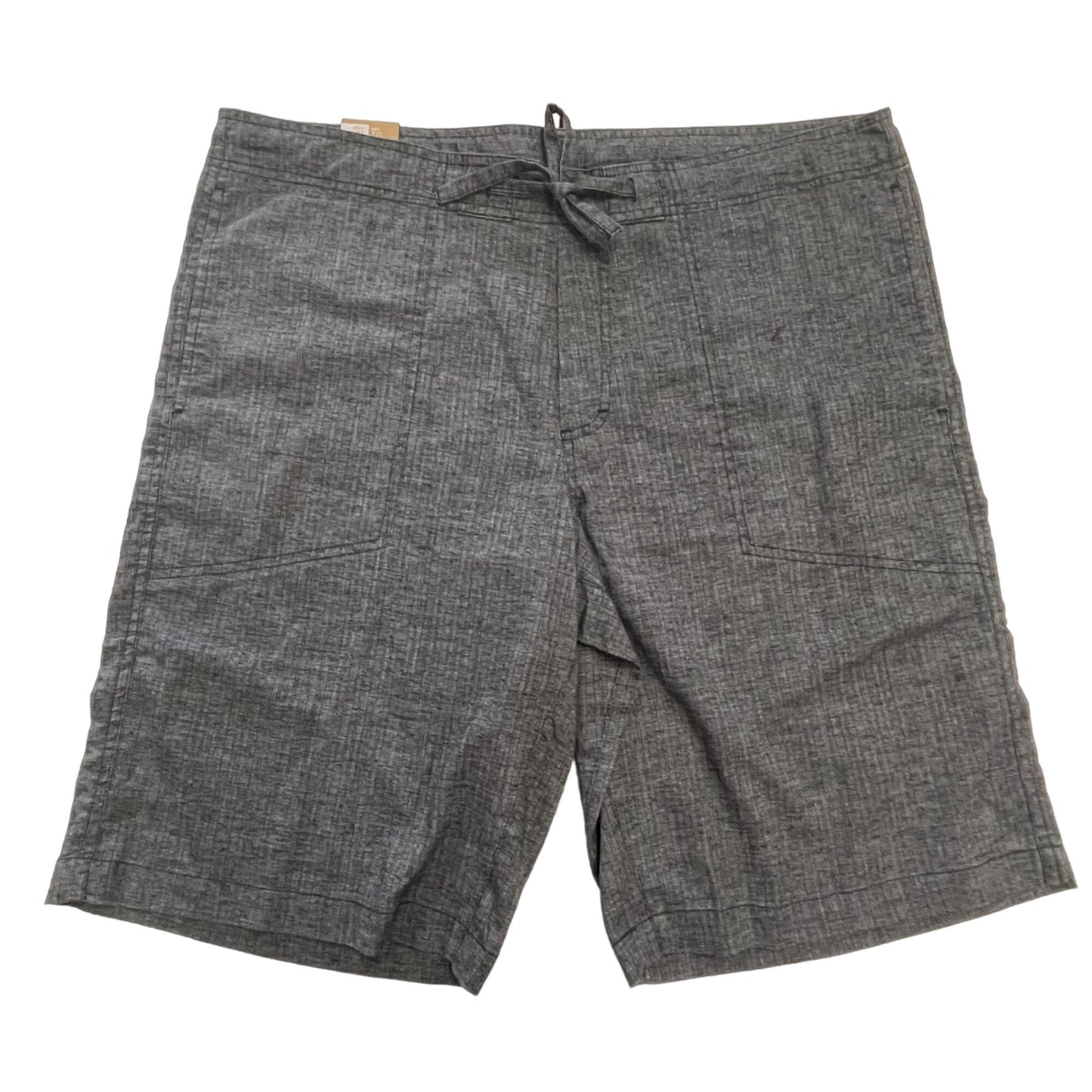 NWT Prana Sutra Short XL Gray Recycled Hemp Poly Stretch Drawstring Pockets