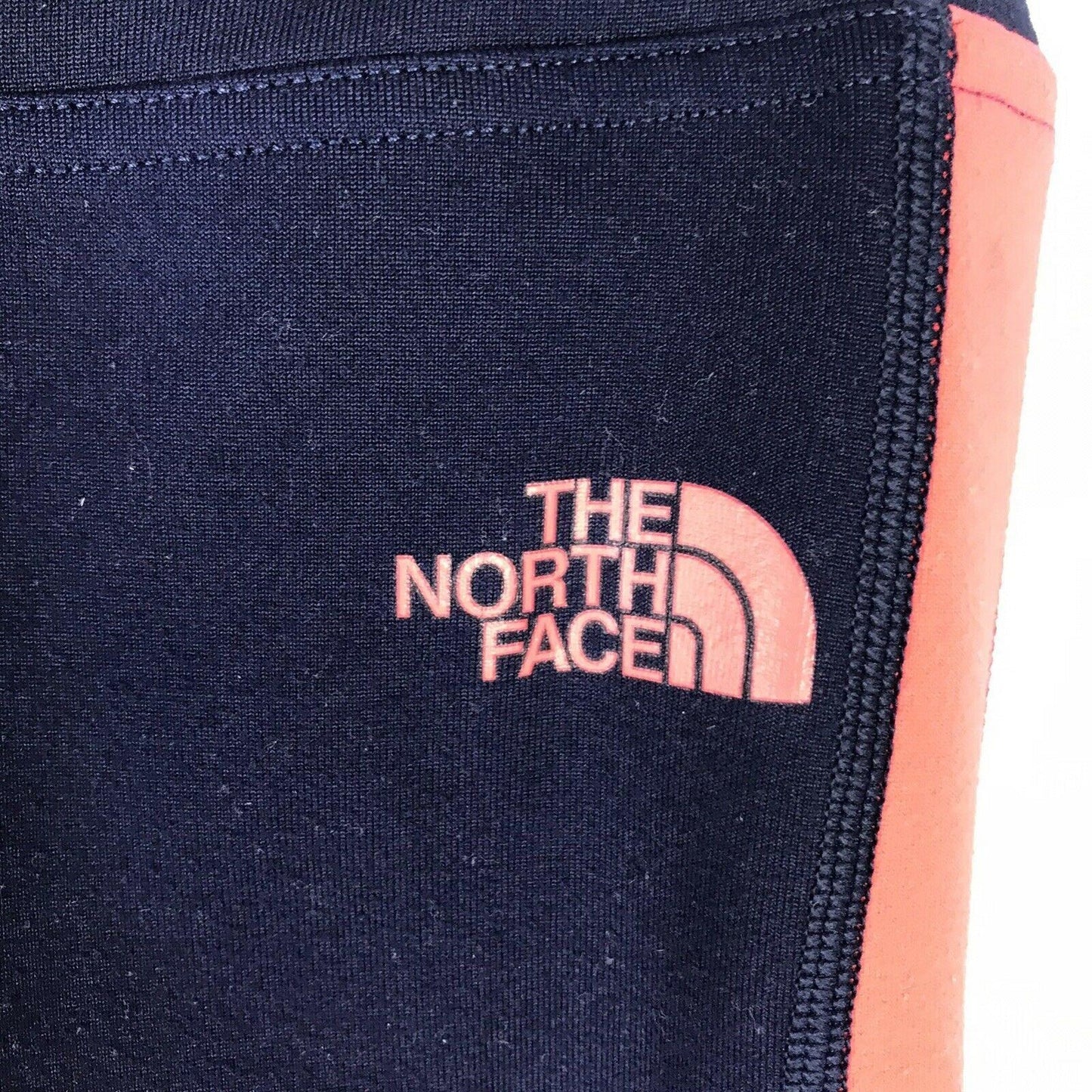 The North Face Womens XS Blue Pink Capri Crop Leggings Exercise Pants Yoga Logo