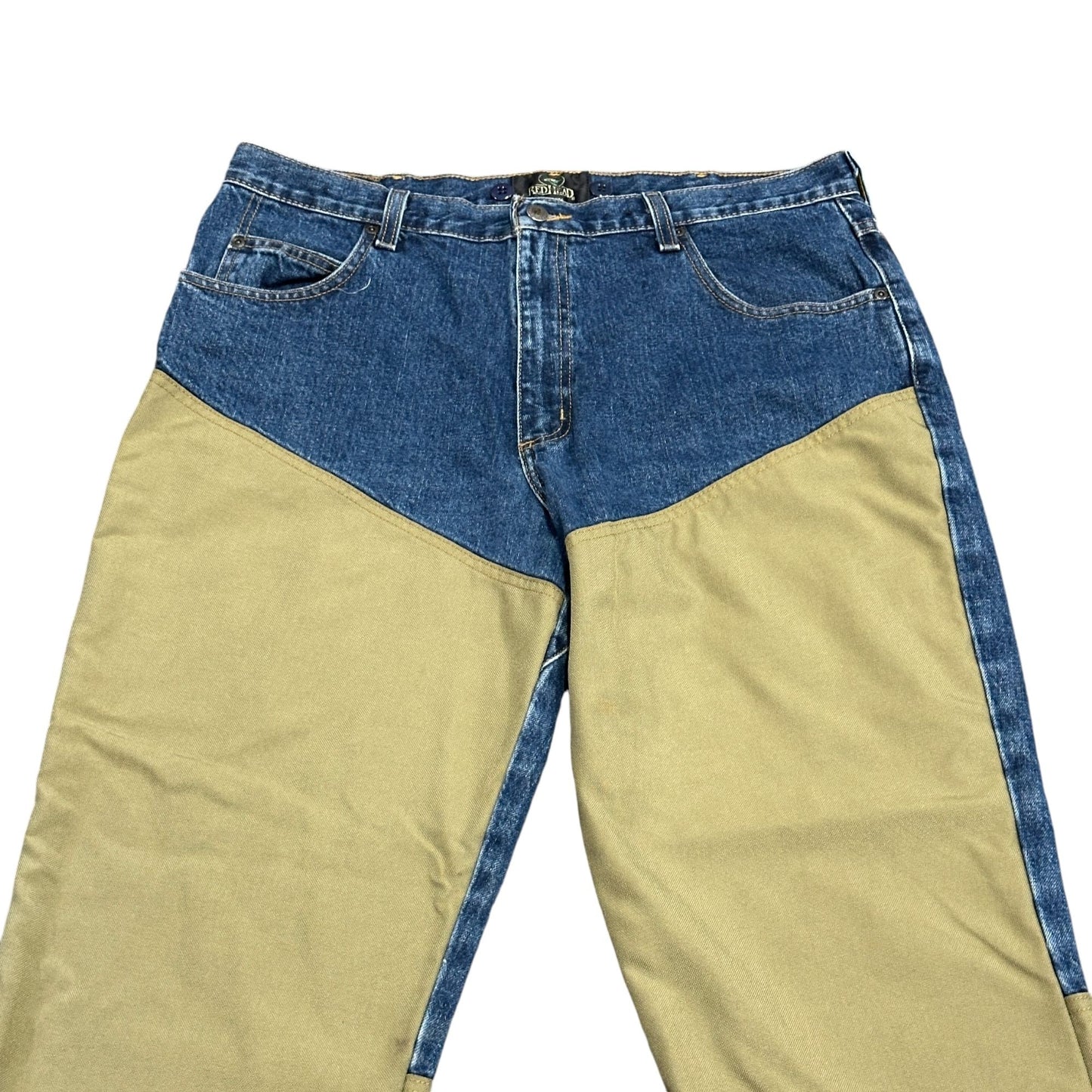 Redhead Field Pants Mens 36x30 Brush Guard Briar Jeans Outdoor Hunting Suspender