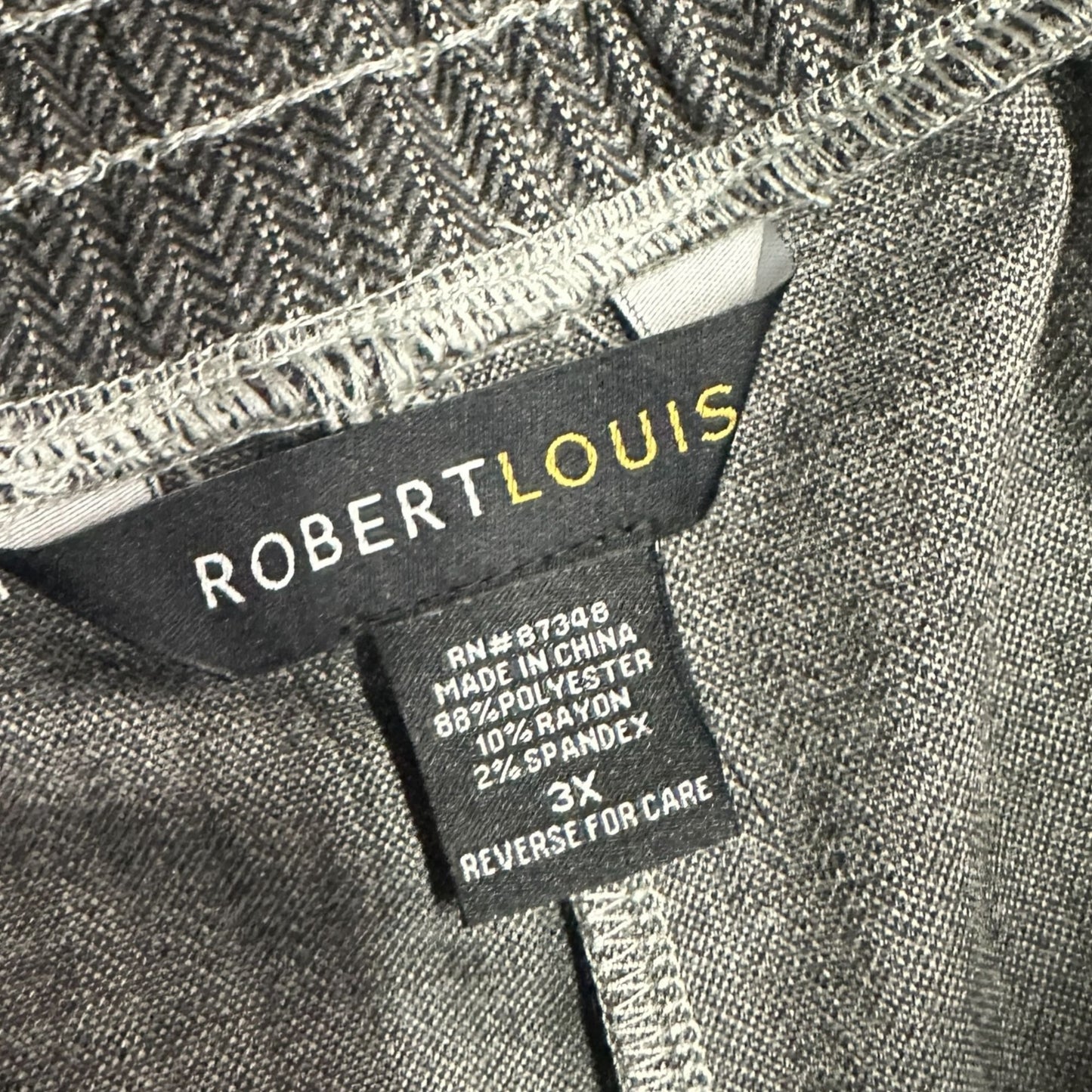 NWT RobertLouis Womens 3X Gray The Essential Jogger Pants Drawstring Waist Comfy