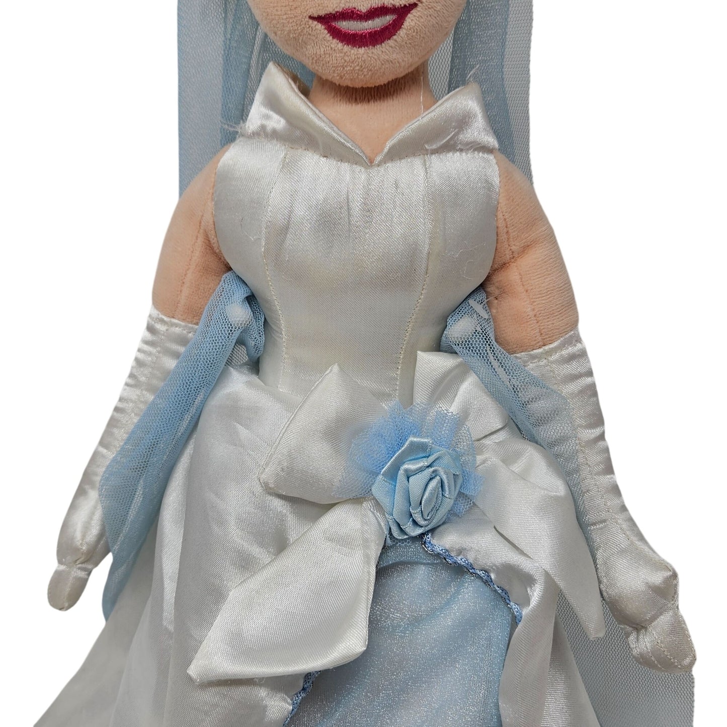 Disney Store 22" Cinderella Bride Plush Doll Princess Girls Stuffed Toy Wedding