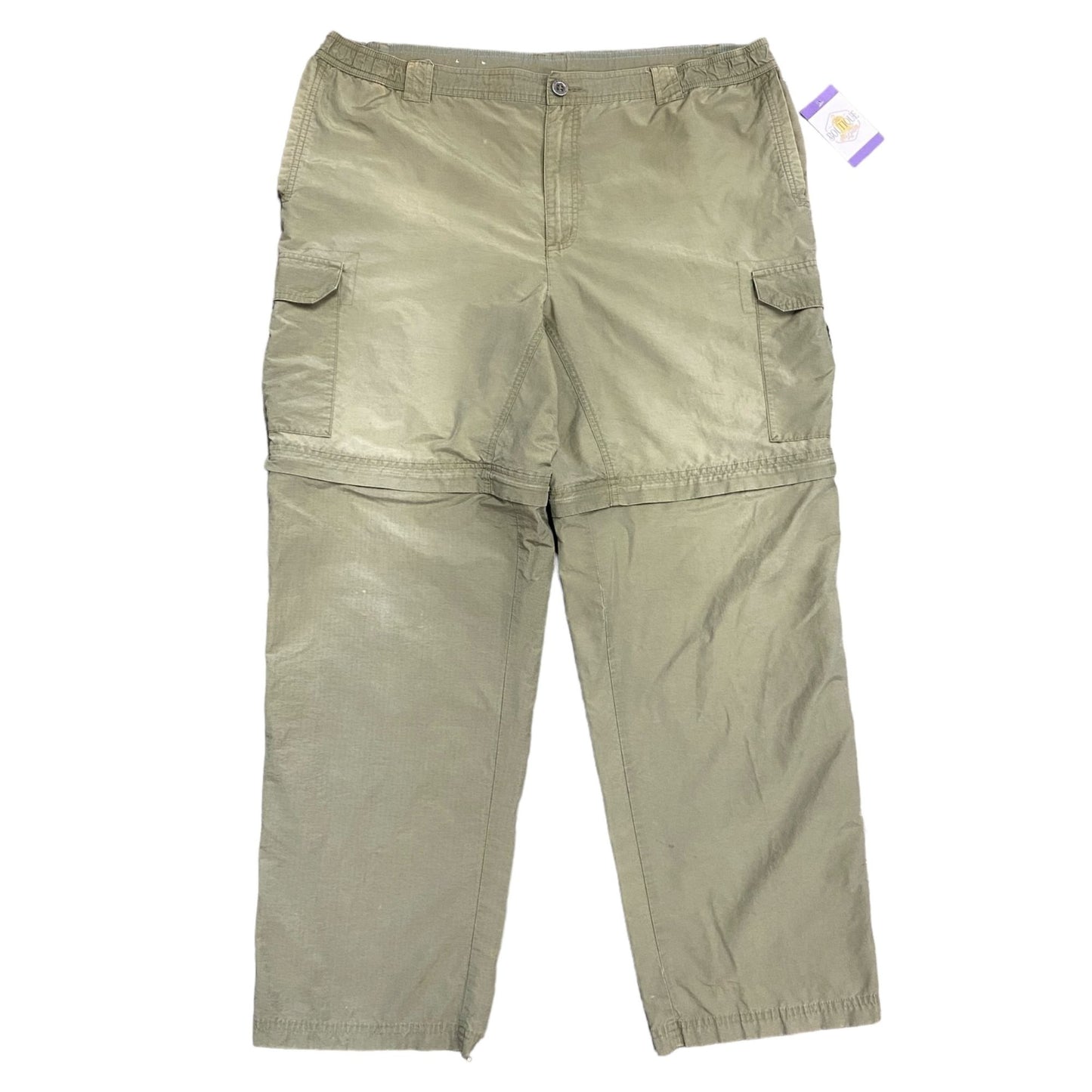 Columbia XL 32 Green Titanium Packable Convertible Omni Dry Hiking Pants Shorts