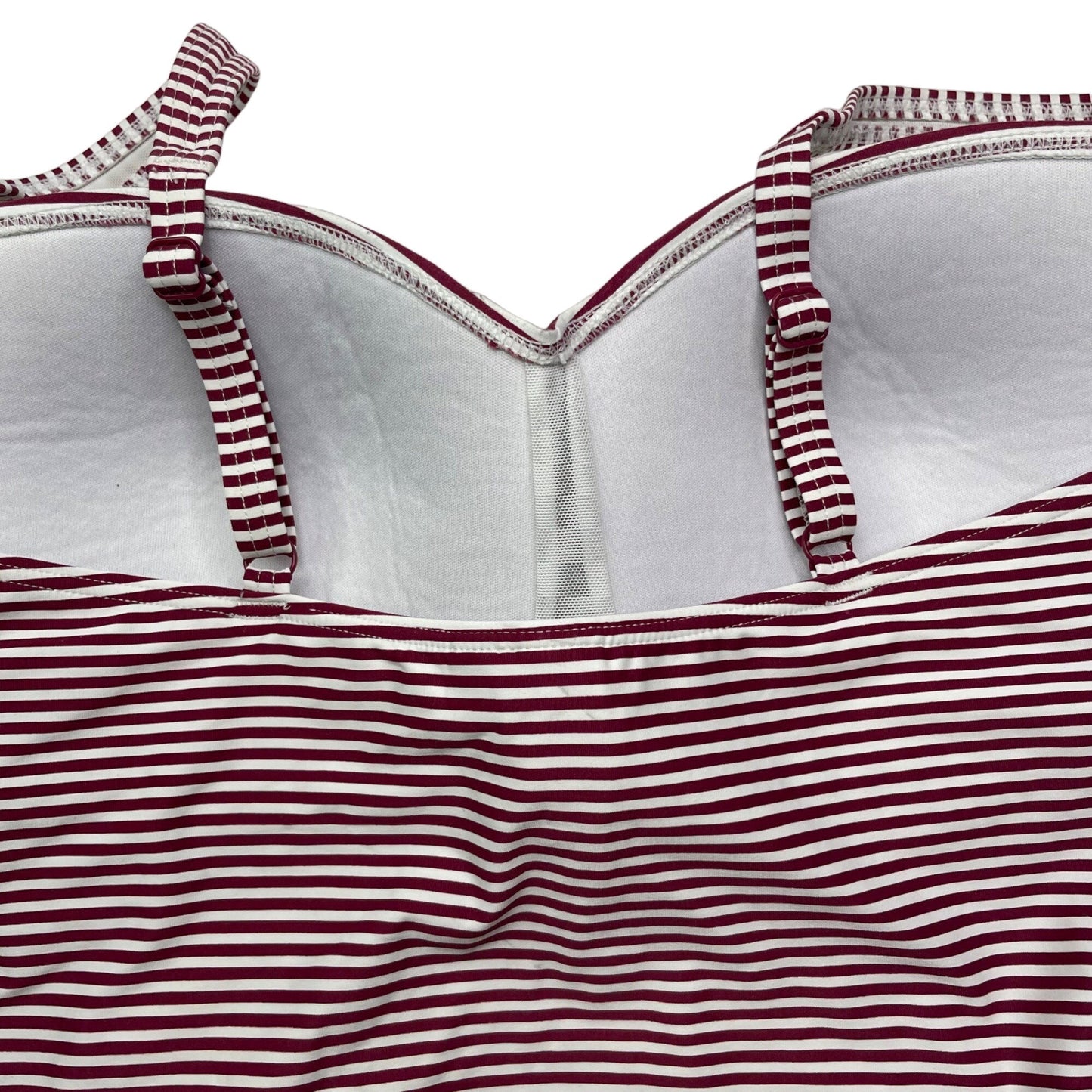 Niptuck Swim 12 Red White Striped One Piece Swim Suit Swim Wear Bathing Suit