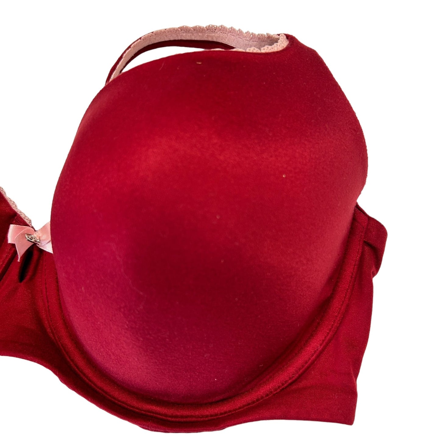 Victorias Secret Body by Victoria Lined Demi Bra 34DDD Burgundy Convertible Bra