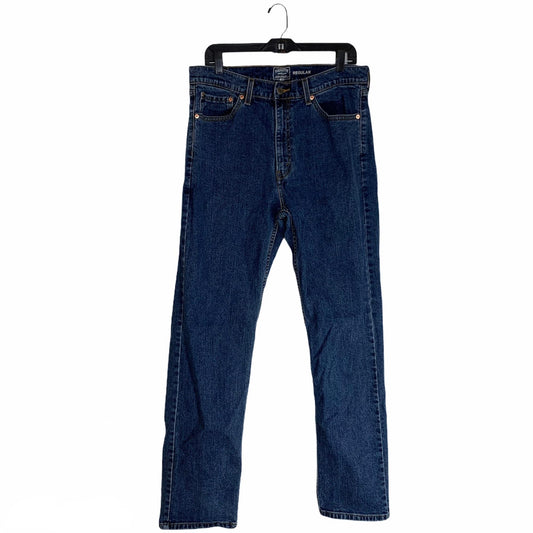 Levi Strauss Mens Jeans 36X34 Signature Gold Straight Leg Blue Denim Medium Wash