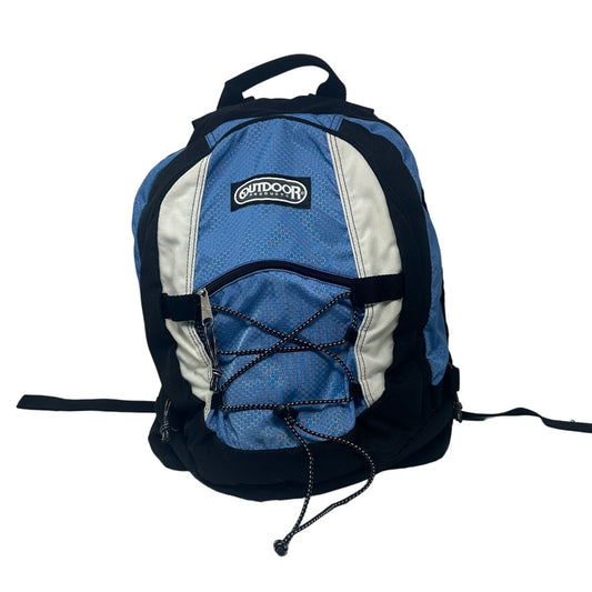 Outdoor Products Backpack Blue Black Multiple Pockets School Hiking Camping