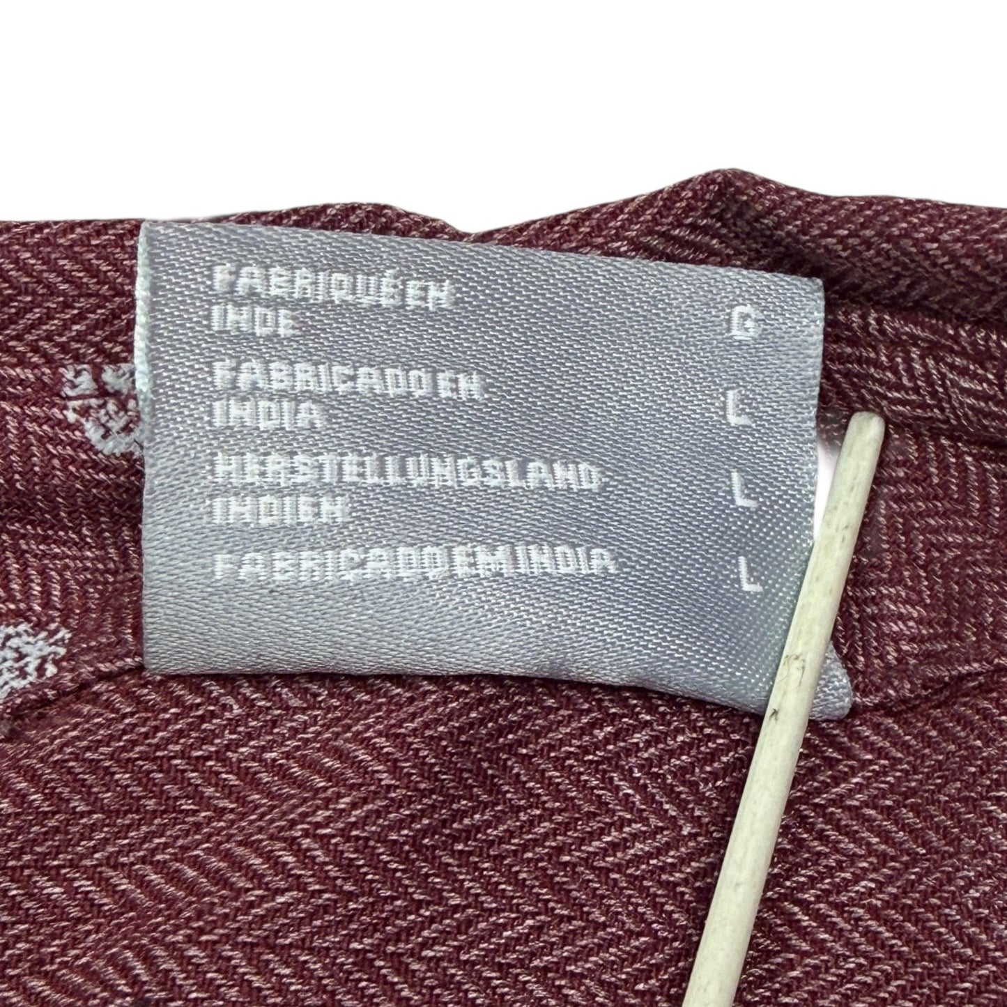 Columbia Shirt Out and About Burgundy Polka Dot Roll Tab Long Sleeve Button Up