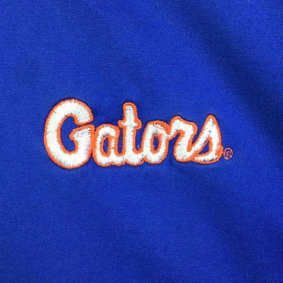 Vintage Coachs Choice Mens L Gators Blue Polo Shirt Embroidered Florida UF